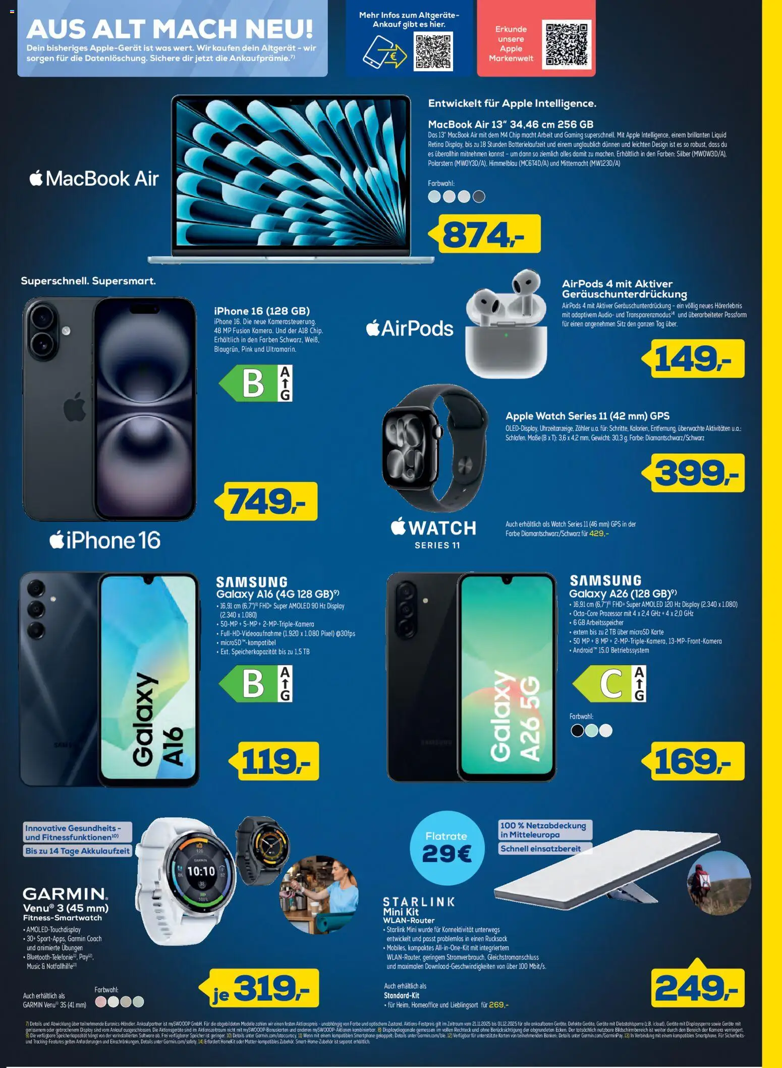 Euronics - Black Friday – gültig ab 21.11.2025 | Seite: 5 | Produkte: Kamera, Macbook, Apple, Rucksack