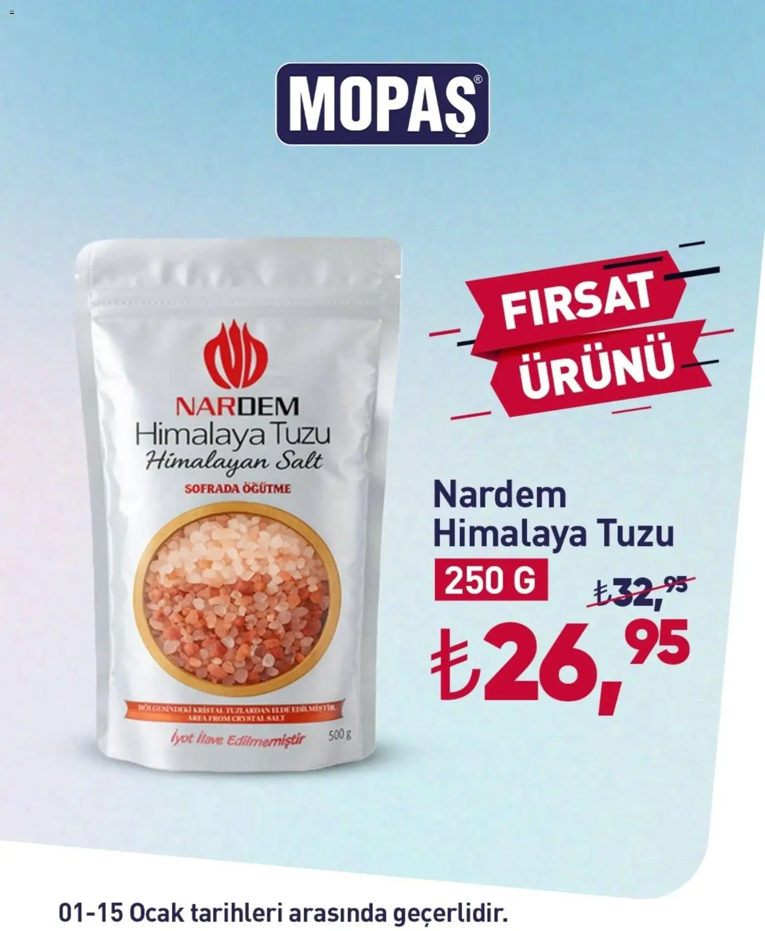Mopaş aktüel ürünler kataloğu yayımlandı! Bu hafta 01 - 15 Ocak 2026 günü Mopaş indirimli ürünleri