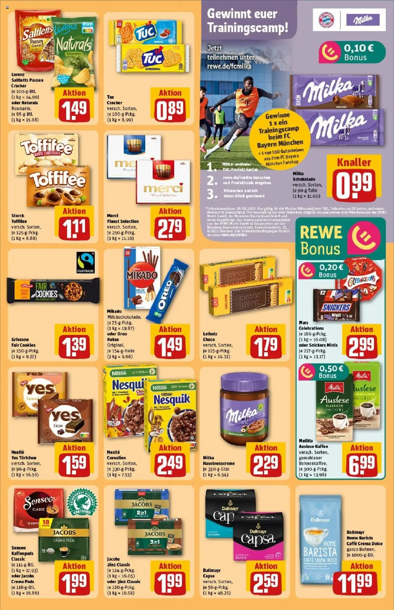 Rewe prospekt Duisburg / Duissern	 - gültig ab dem 01.06.2025 | Seite: 25 | Produkte: Merci, Schokolade, Paprika, Kekse