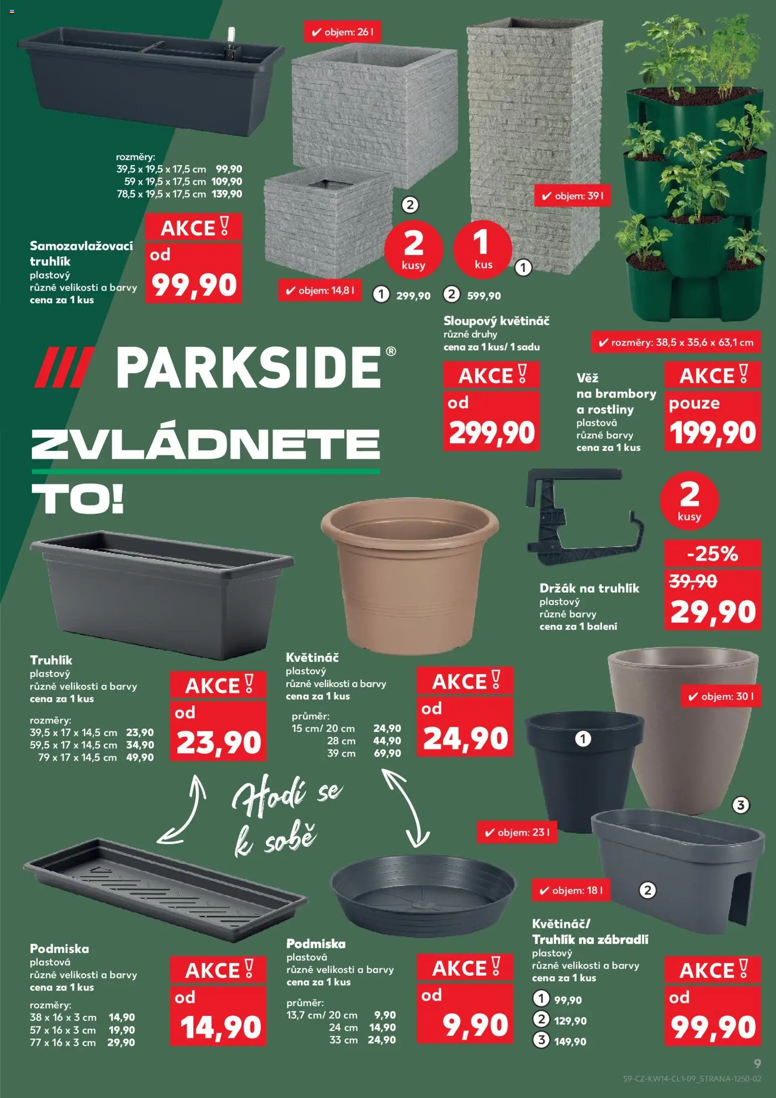 Kaufland leták - Ostrava od 01.04.2026 | Strana: 9 | Produkty: Brambory, Zábradlí, Rostliny, Barvy