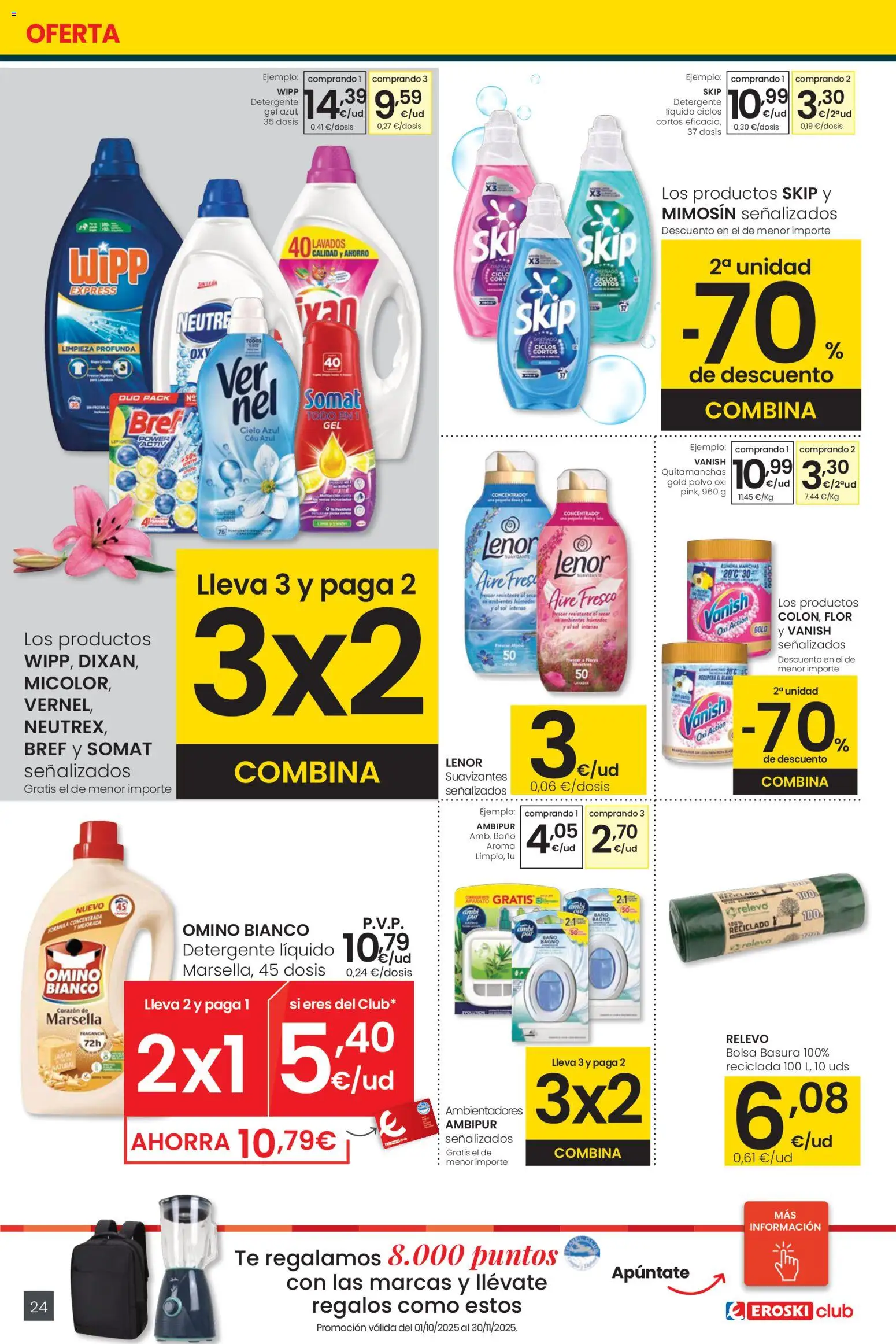 Eroski - Center │ válido desde el 30.10.2025 | Página: 24 | Productos: Polvo, Detergente, Té, Bolsa