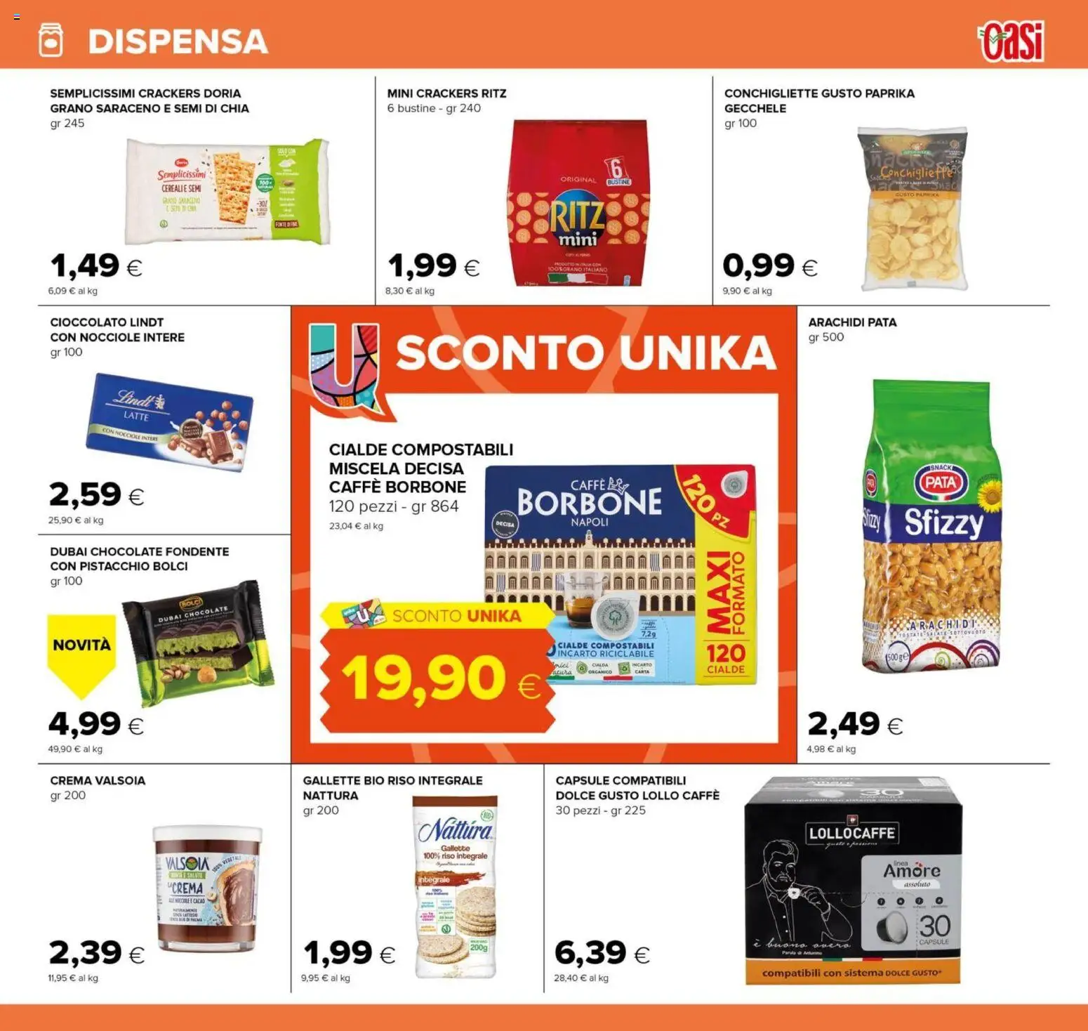 Volantino Oasi del 21.11.2025 | Pagina: 21 | Prodotti: Caffè, Latte, Nocciole, Arachidi