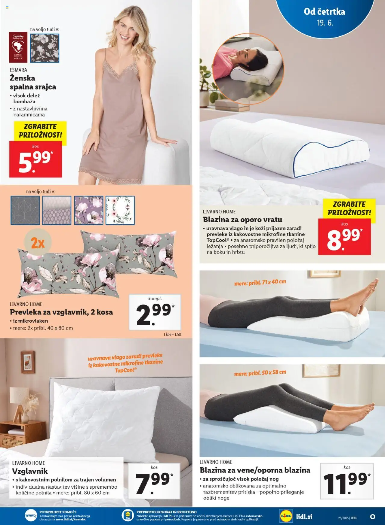 Lidl katalog │ velja od 19.06.2025 | Stran: 39 | Izdelki: Srajca, Vzglavnik, Prevleka, Kos