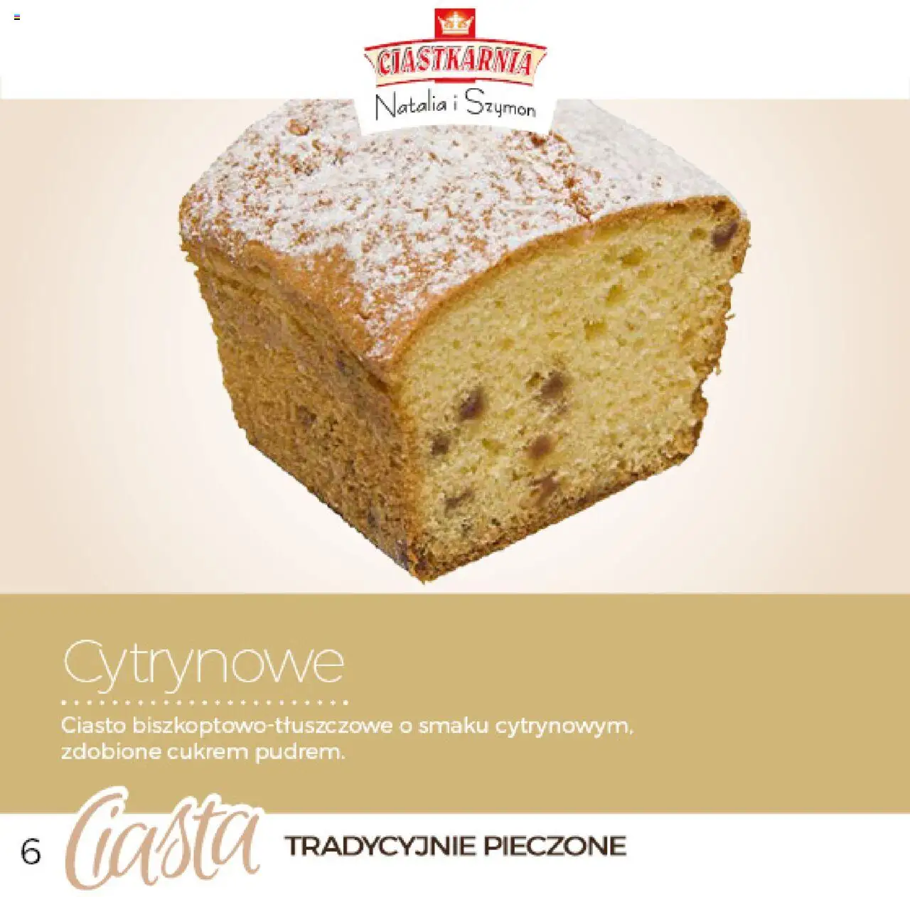 Topaz Gazetka - Ciast od 04.06.2025 | Strona: 6 | Produkty: Ciasto