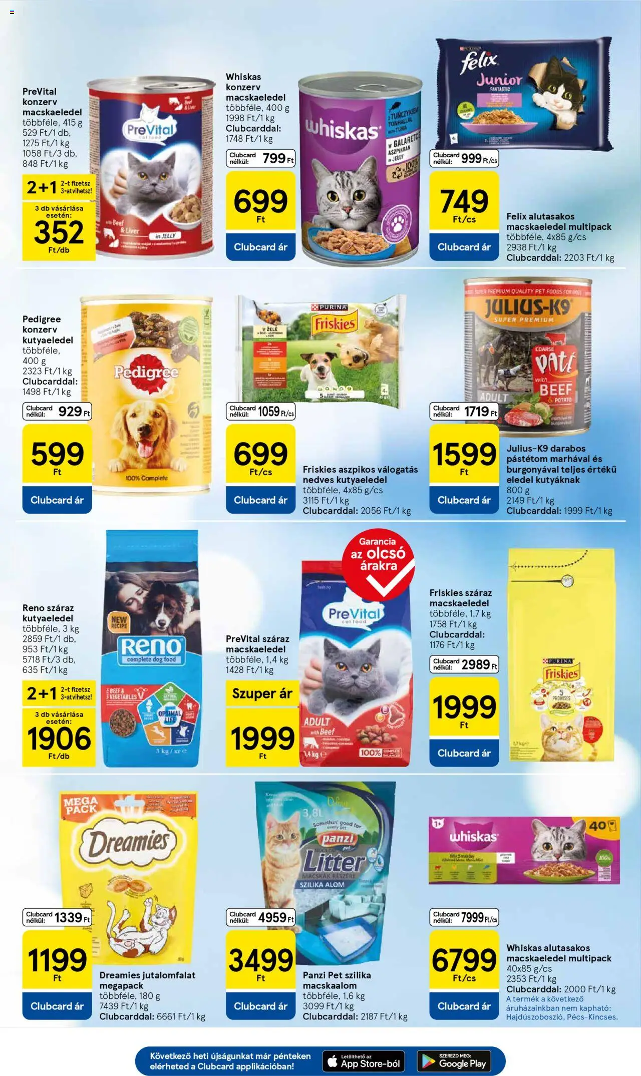 Tesco akciós ujság - amely érvényes a következő dátumtól: 29.05.2025 | Oldal: 9 | Termékek: Macskaalom, Macskaeledel, Kutyaeledel, Whiskas