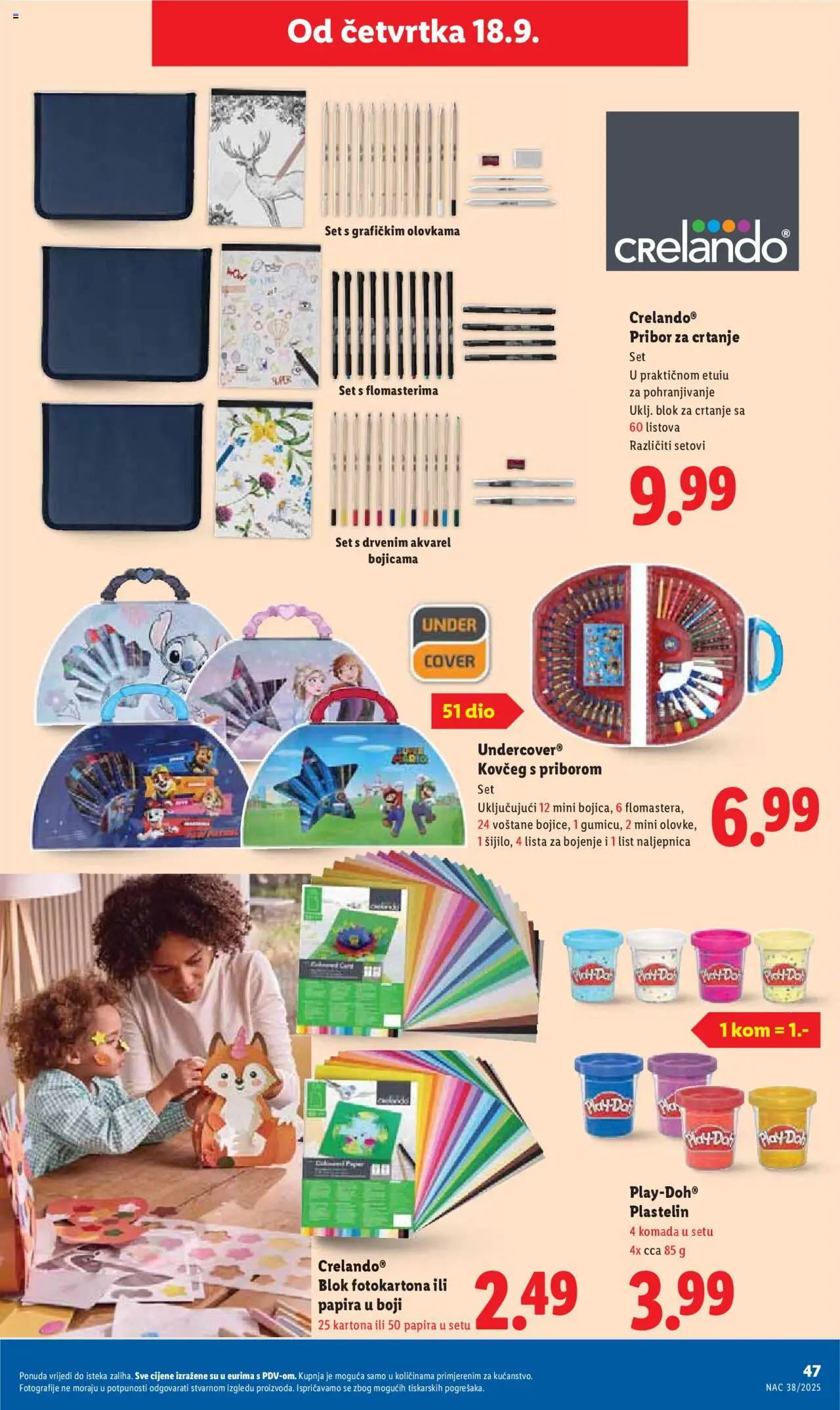Lidl katalog | vrijedi od 15.09.2025 | Stranica: 47 | Proizvodi: Plastelin