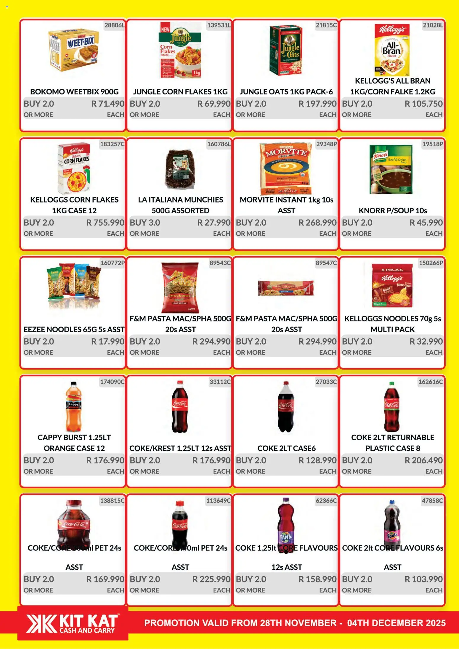 New KIT KAT Cash & Carry catalogue – valid from 28.11.2025 | Page: 5 | Products: Corn, Case, Coke, Fanta