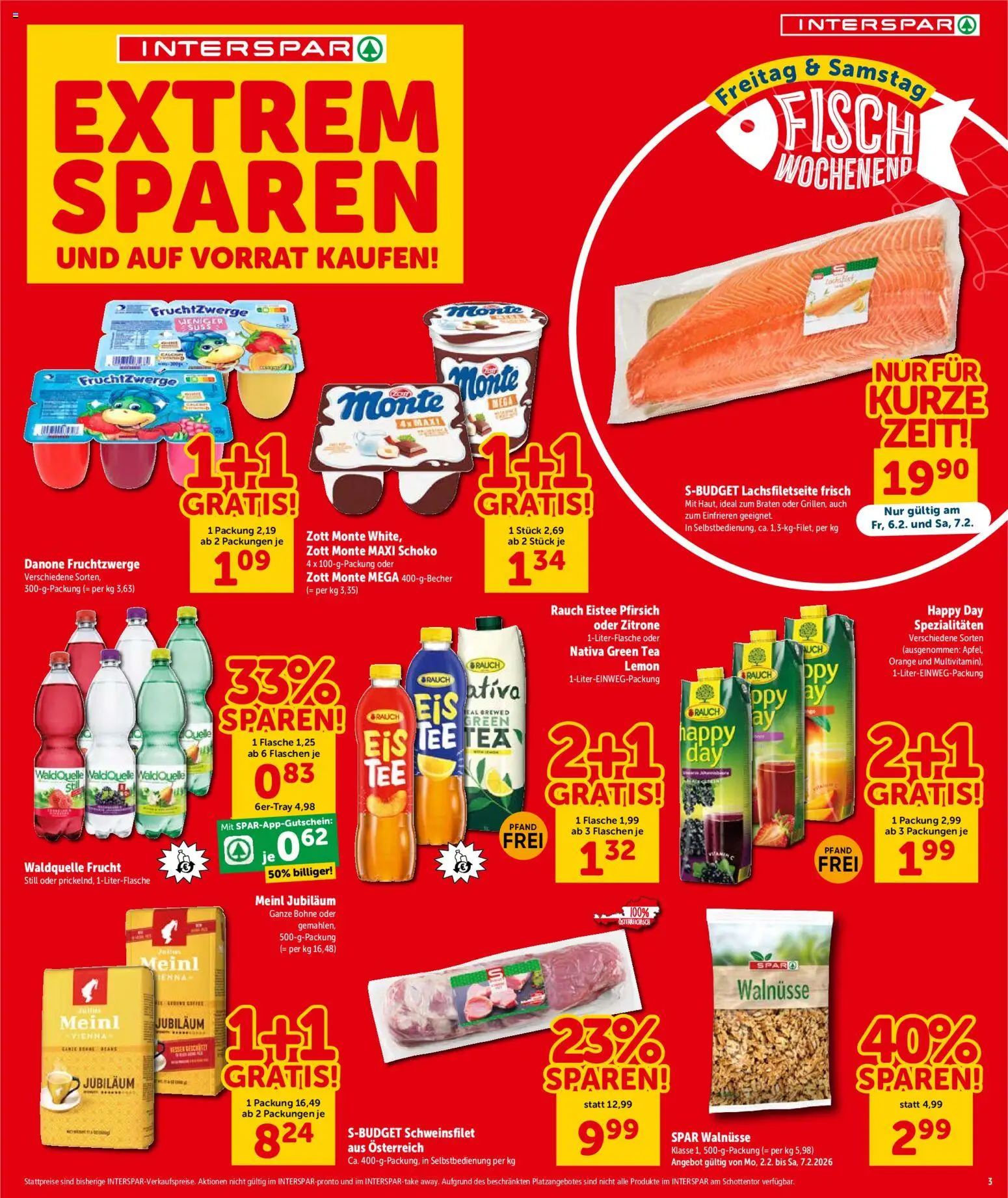 Interspar Flugblatt - Niederösterreich gültig ab 05.02.2026 | Seite: 4 | Produkte: Zitrone, Pfirsich, Fisch