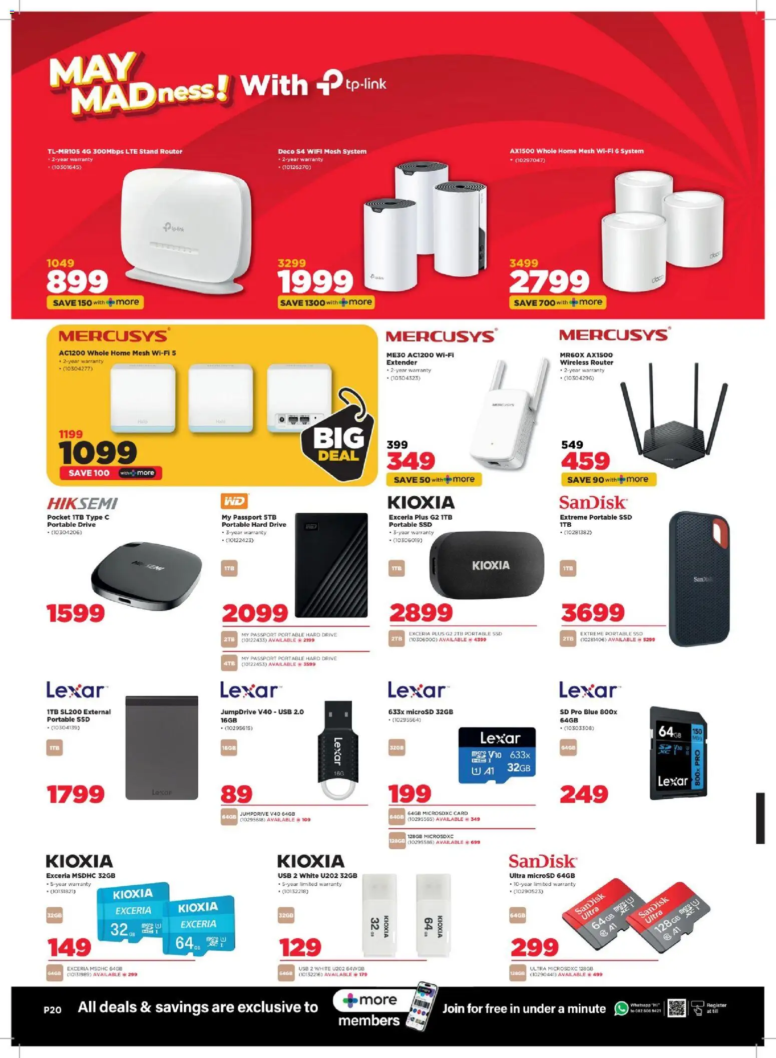 New HiFi Corp catalogue – valid from 29.04.2026 | Page: 20 | Products: Router, USB, Hard drive