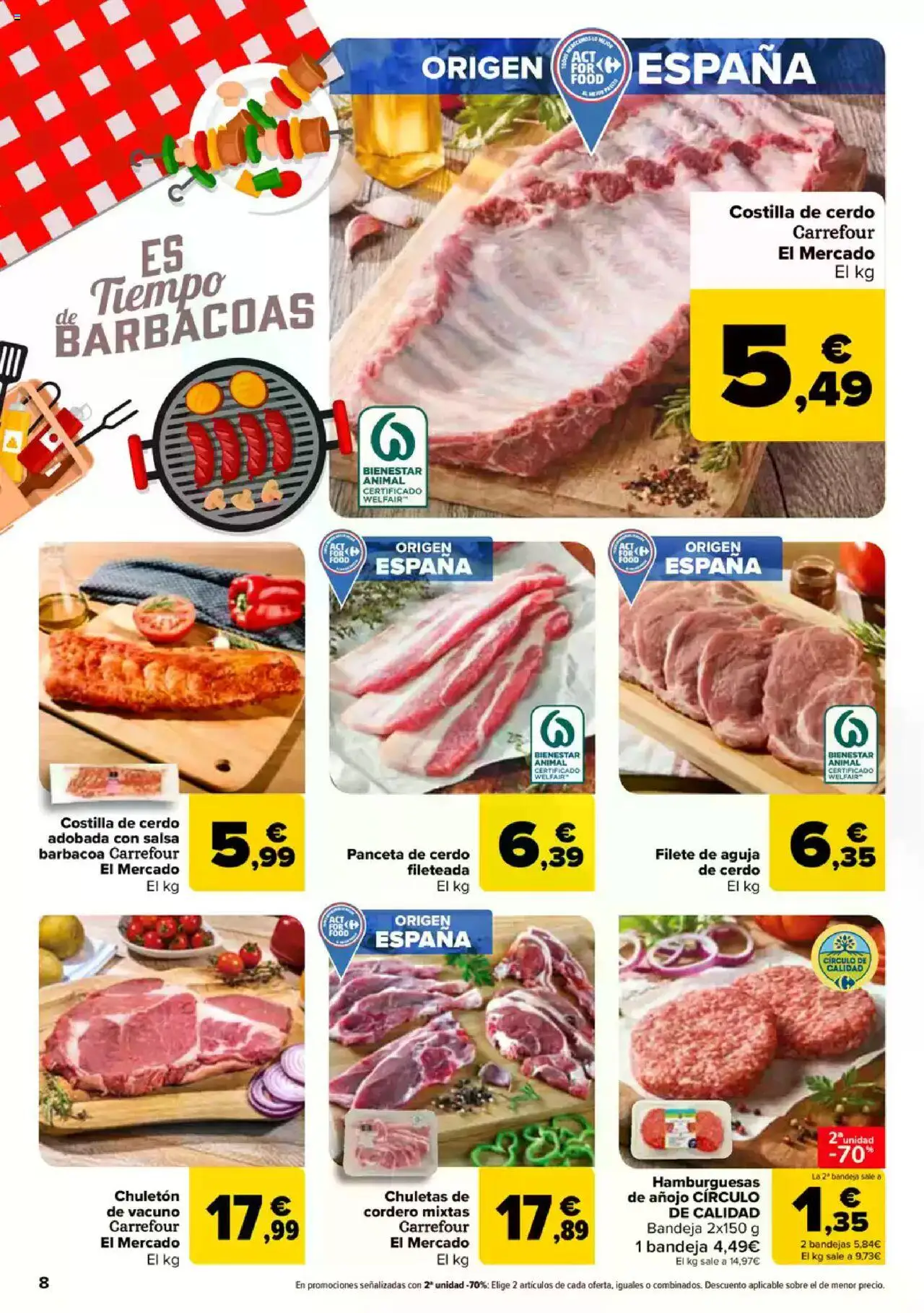 Carrefour folleto │ válido desde el 26.06.2025 | Página: 7 | Productos: Chuletas de cordero, Barbacoa, Φίλτρο καφέ, Filete