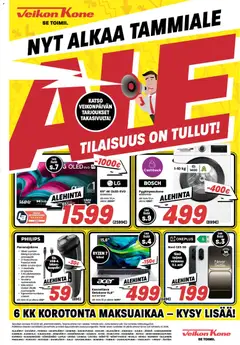 Veikon Kone-mainoslehti voimassa 05.01.2026 alkaen