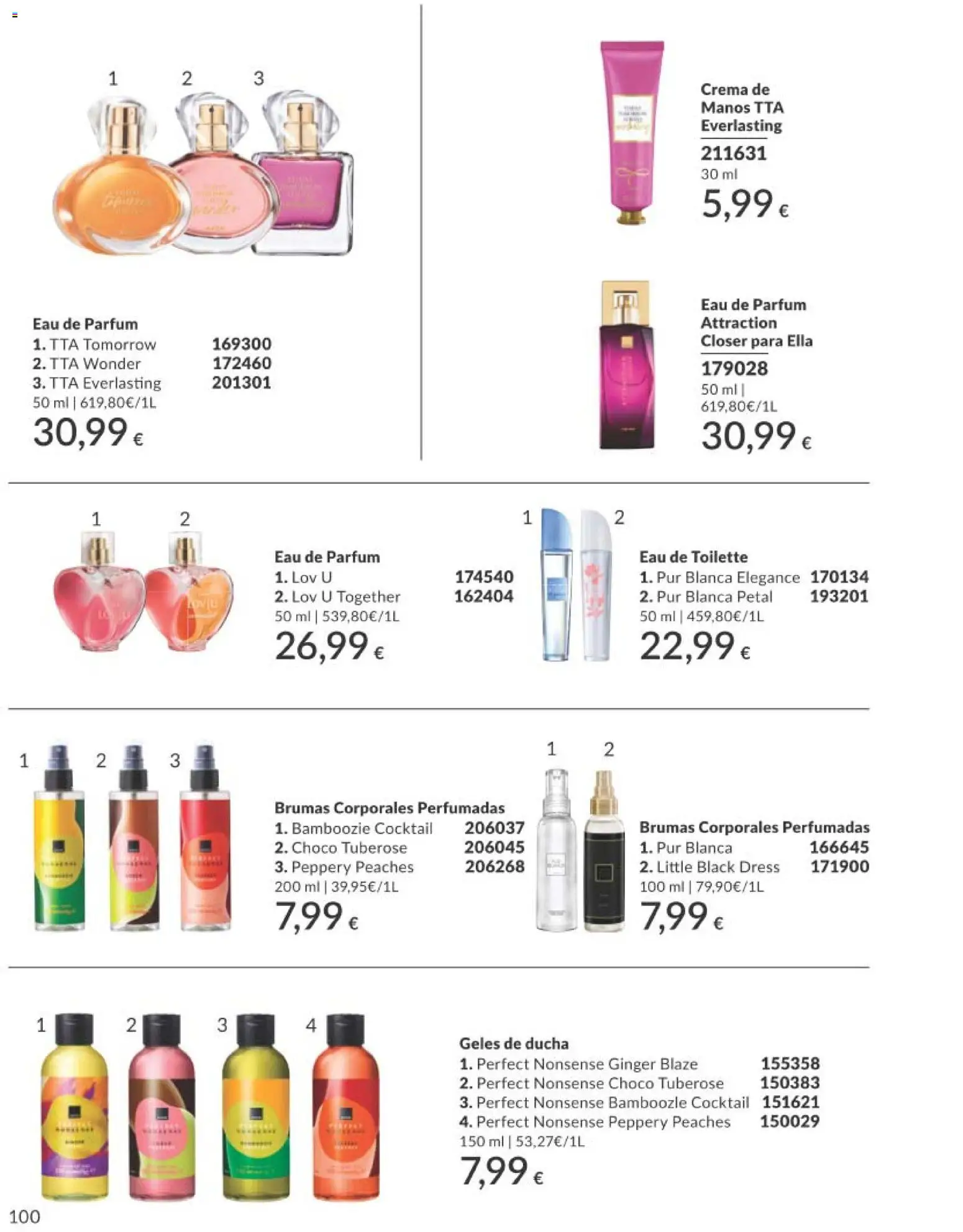 Catálogo AVON campaña 3 │ válido desde el 01.03.2026 | Página: 112 | Productos: Eau de toilette, Crema de manos, Body, Ducha