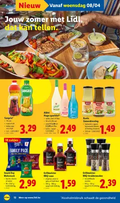 Lidl Folder week 15 - Voorbeeld van een folder van Lidl, geldig van 07.04.2026 | Pagina: 12 | Producten: Fles, Kapszulás kávé, Fruit, Kan