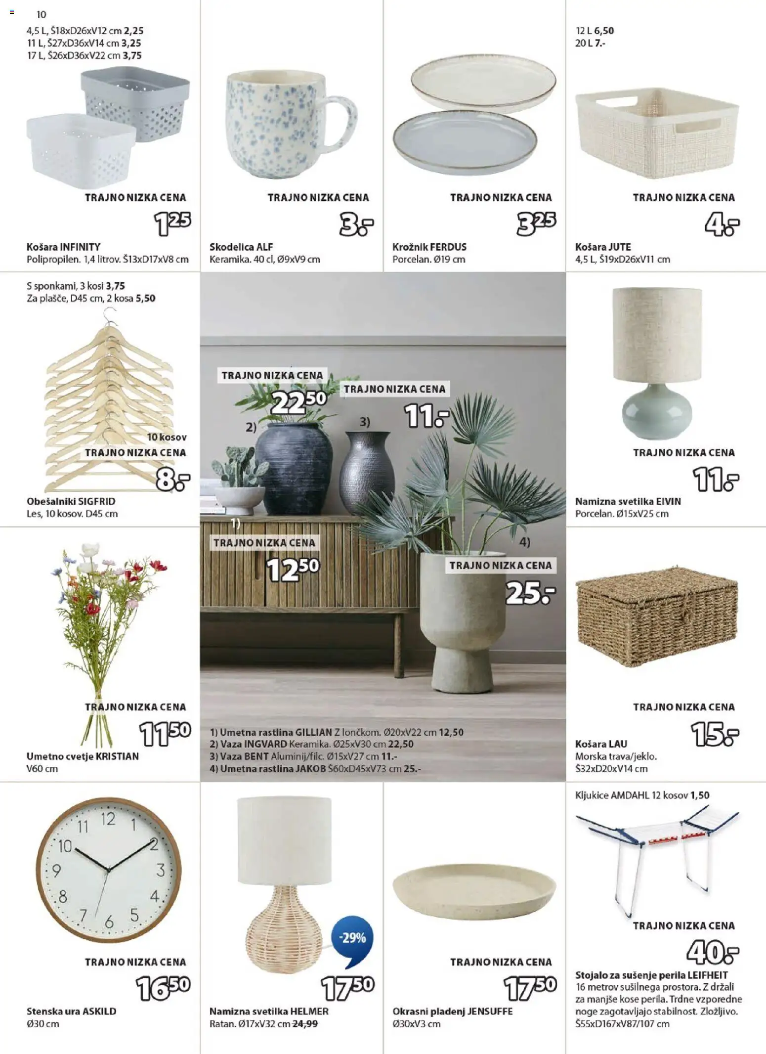 Novi JYSK katalog ponudbe – veljaven od 21.01.2026 | Stran: 10 | Izdelki: Skodelica, Umetna rastlina, Cvetje, Svetilka