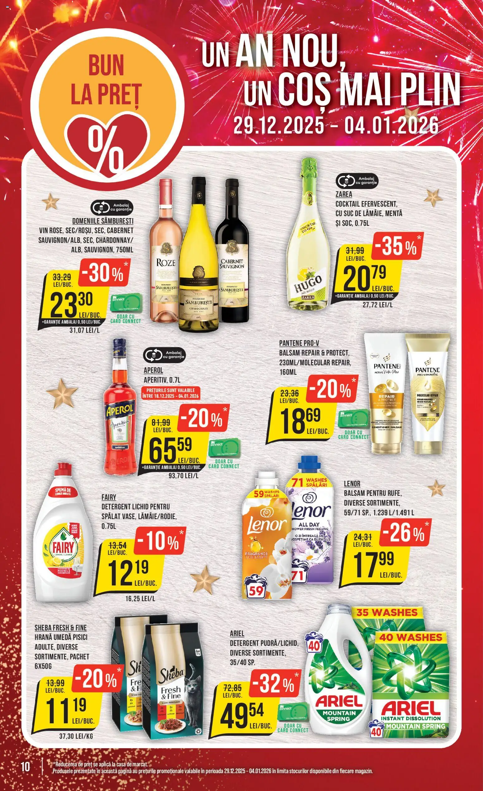 Noul catalog Mega Image – valabil de la 29.12.2025 | Pagină: 10 | Produse: Coș, Balsam, Vin, Cocktail