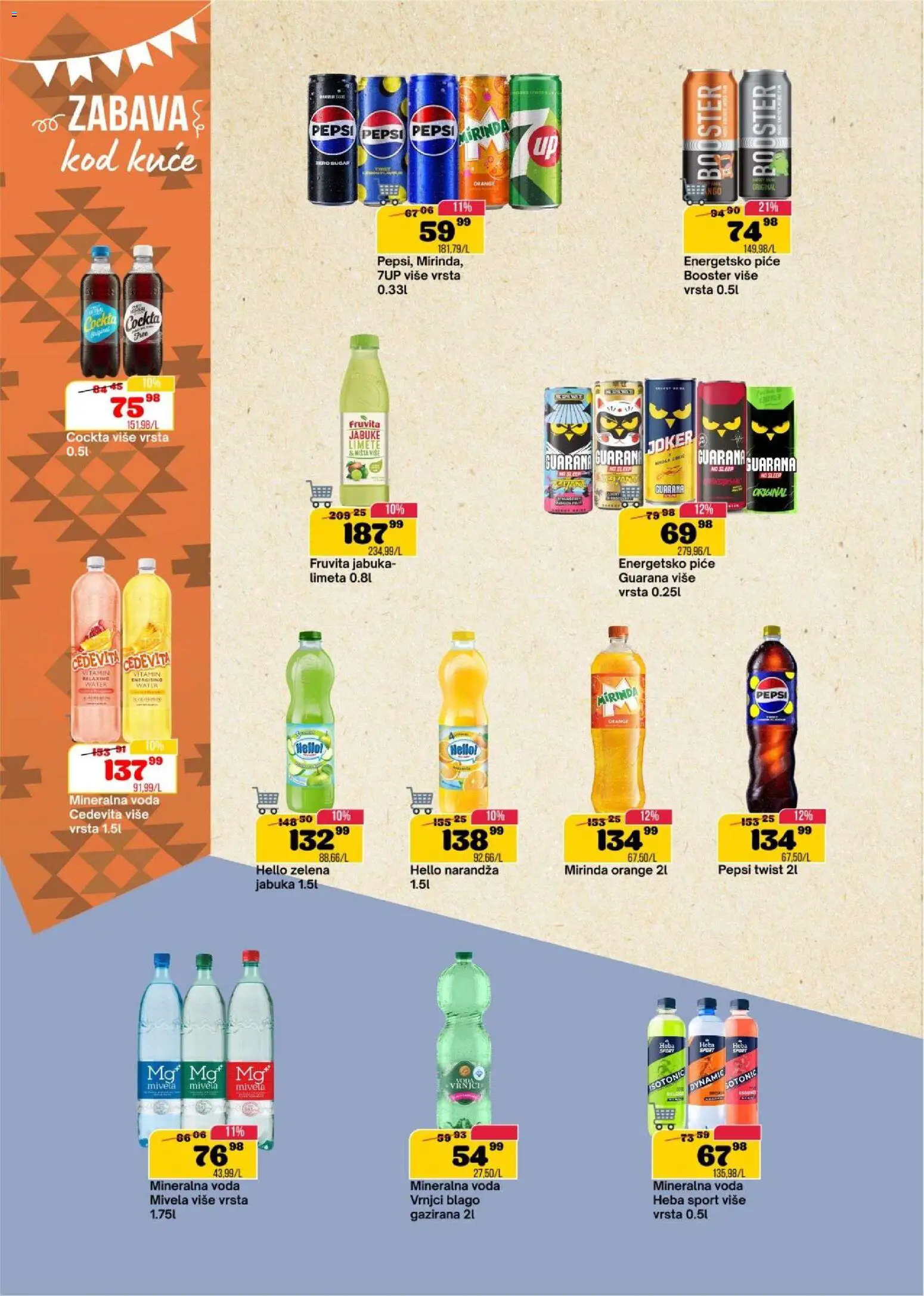 Senta Promet katalog - važi od 14.01.2026 | Strana: 14 | Proizvode: Cedevita, Voda, Jabuke, Pepsi
