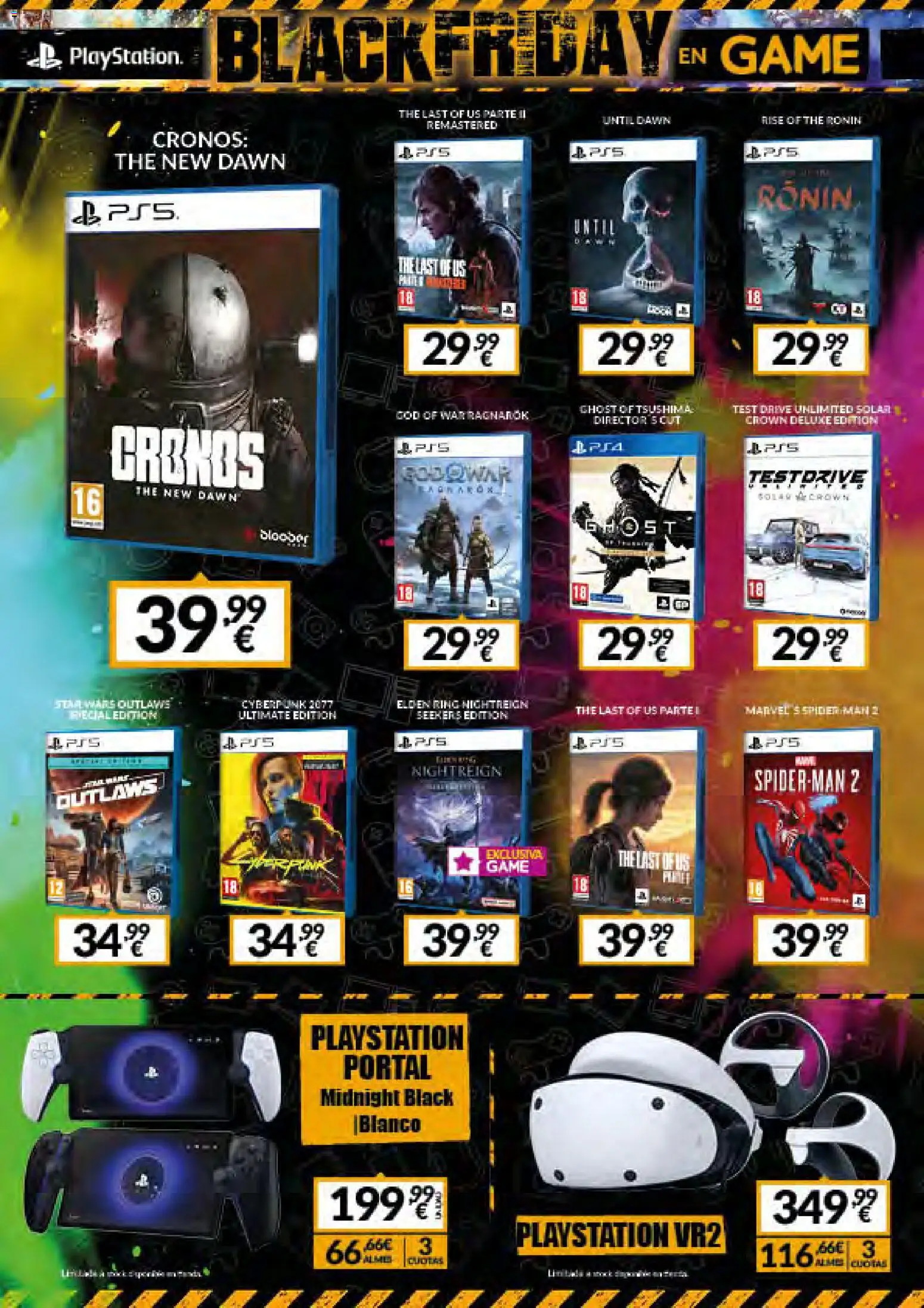 Game - Black Friday │ válido desde el 21.11.2025 | Página: 4 | Productos: Playstation