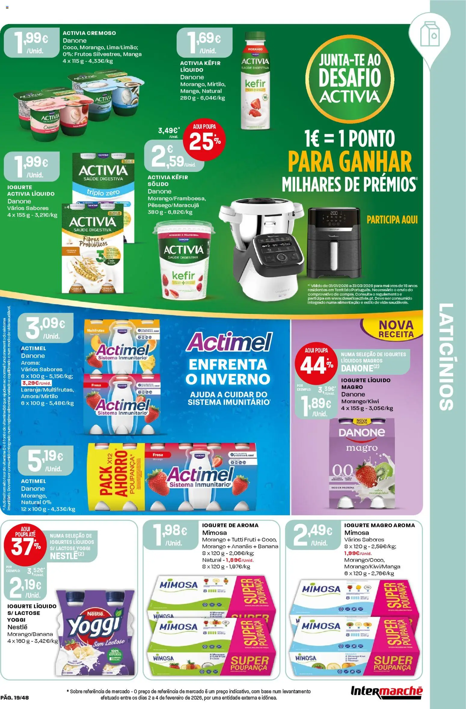 Intermarché folheto │ válido de 12.03.2026 | Página: 19 | Produtos: Probióticos, Iogurtes, Vitamina d, Iogurte liquido
