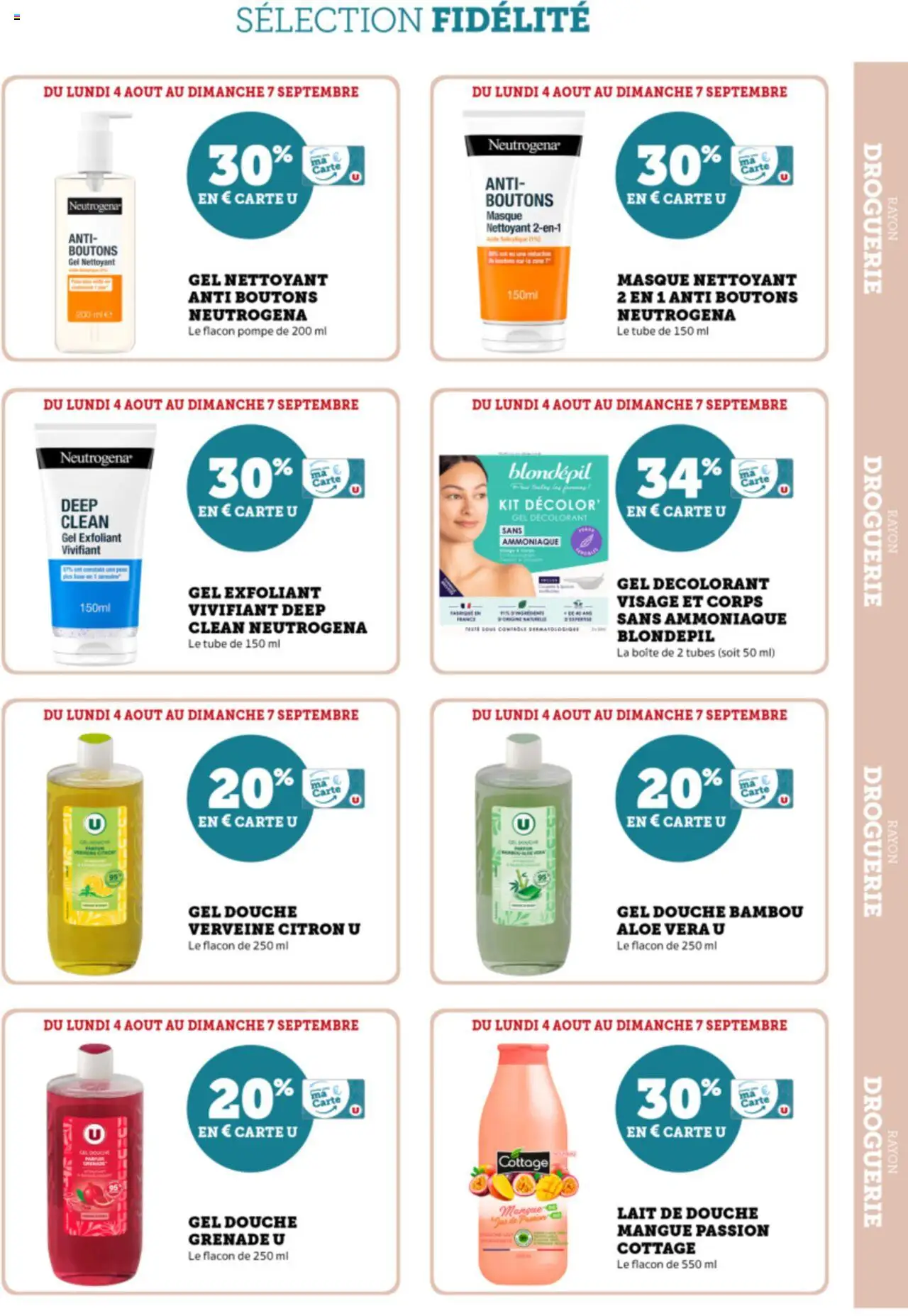  | Page: 11 | Produits: Gel nettoyant, Masque, Gel douche, Lait