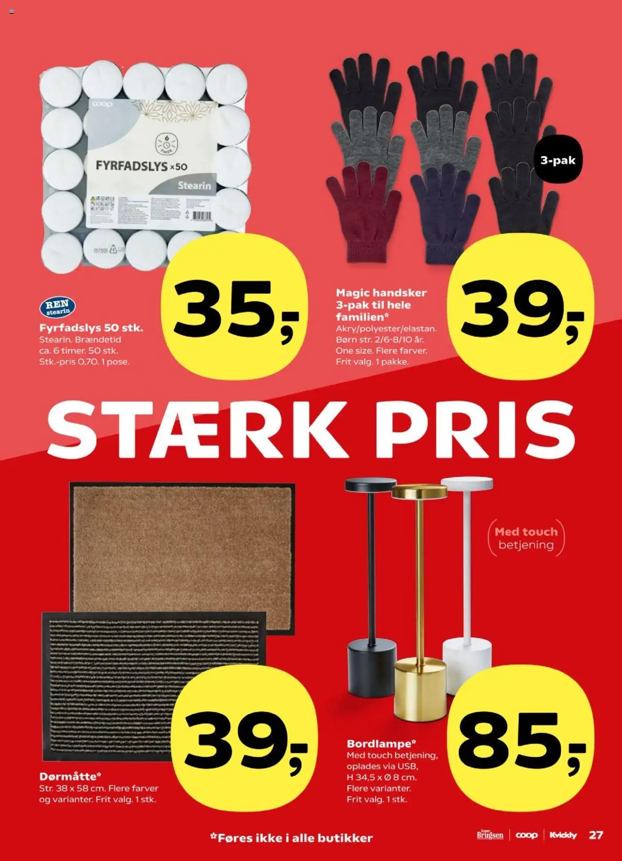 Kvickly tilbudsavis – gyldig fra 26.09.2025 | Side: 31 | Produkter: Handsker