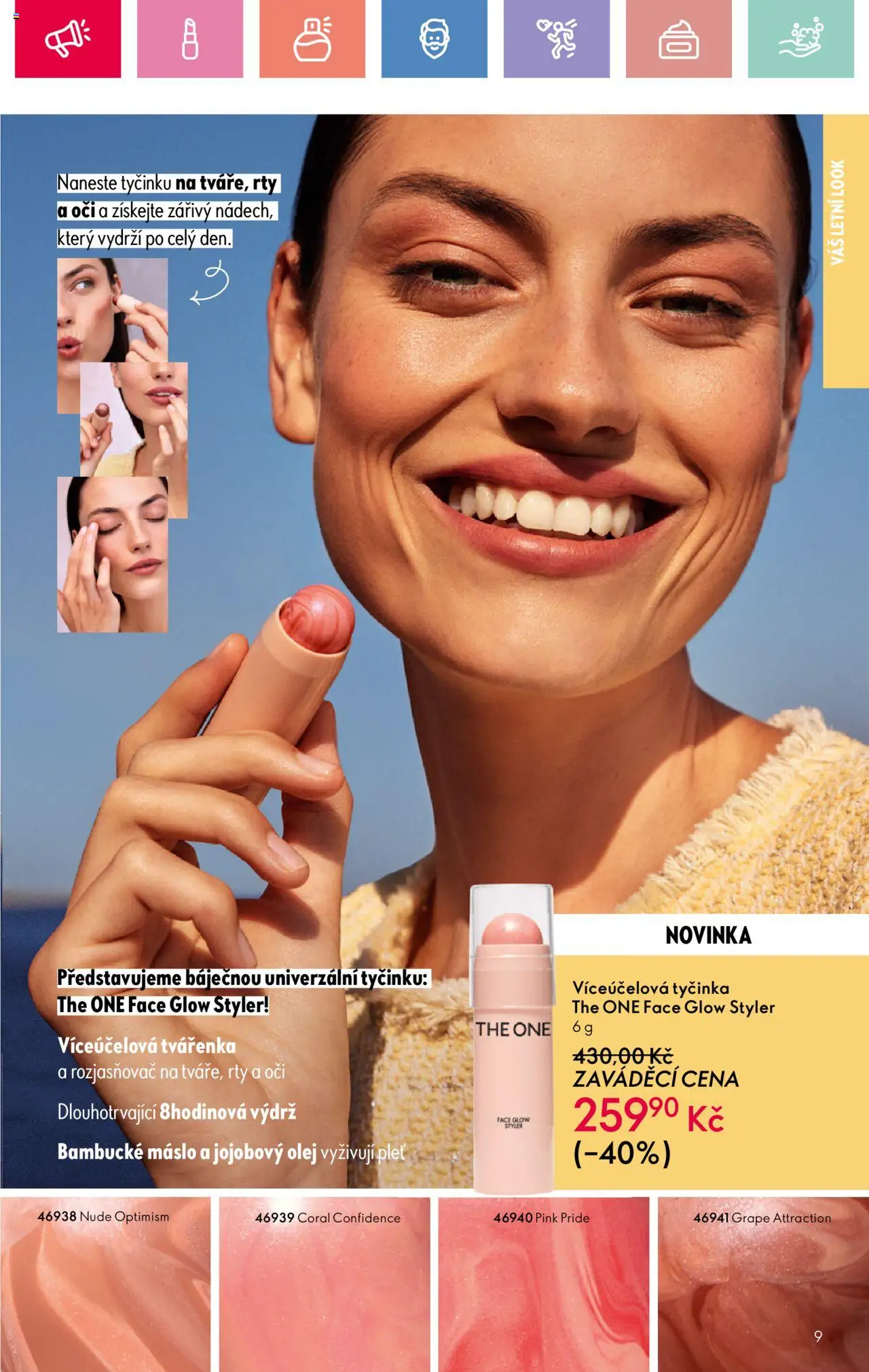 Oriflame katalog č.08/2025 od 25.05.2025 | Strana: 9 | Produkty: Bambucké máslo, Máslo, Tvářenka, Rozjasňovač