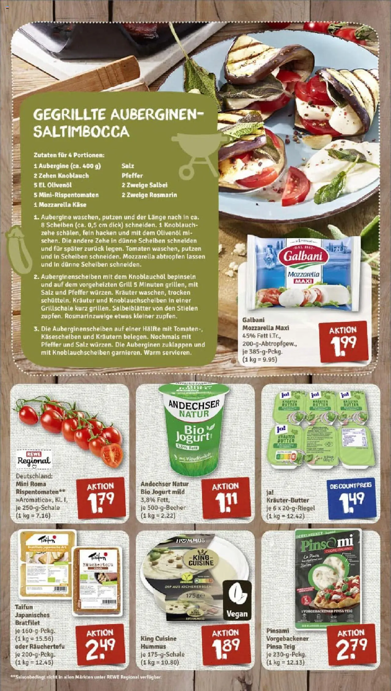 Rewe prospekt Waldmünchen	 - gültig ab dem 06.07.2025 | Seite: 2 | Produkte: Grill, Käse, Salz, Aubergine