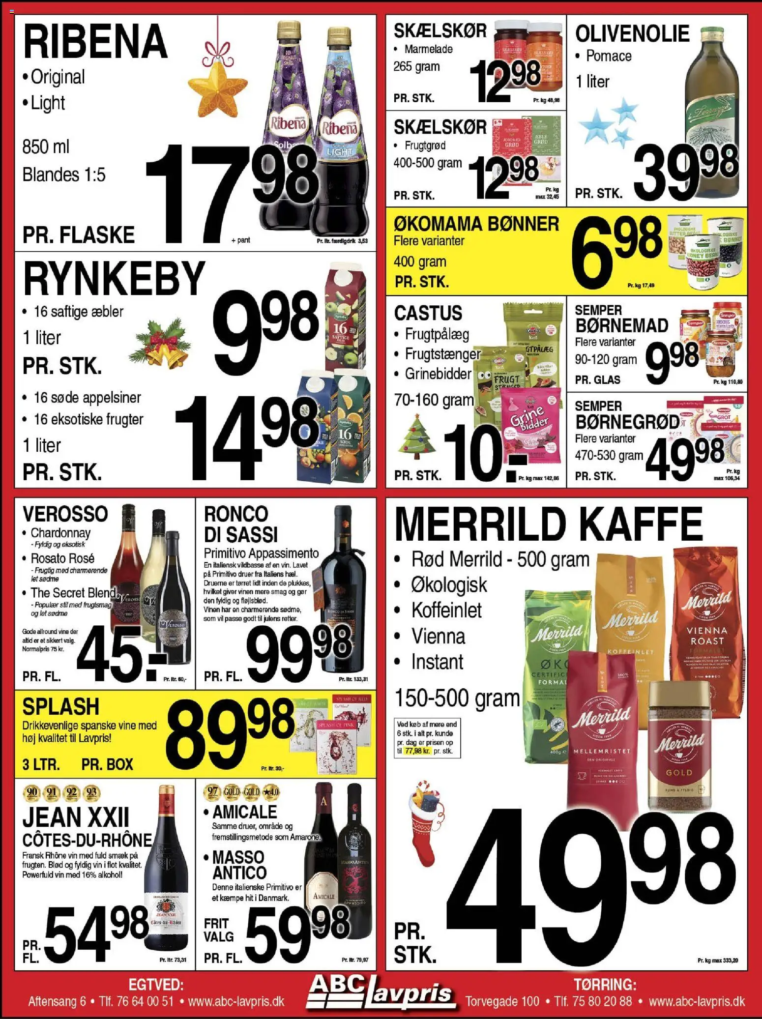 Abc Lavpris tilbudsavis – gyldig fra 26.11.2025 | Side: 3 | Produkter: Vin, Æbler, Appelsiner, Olivenolie