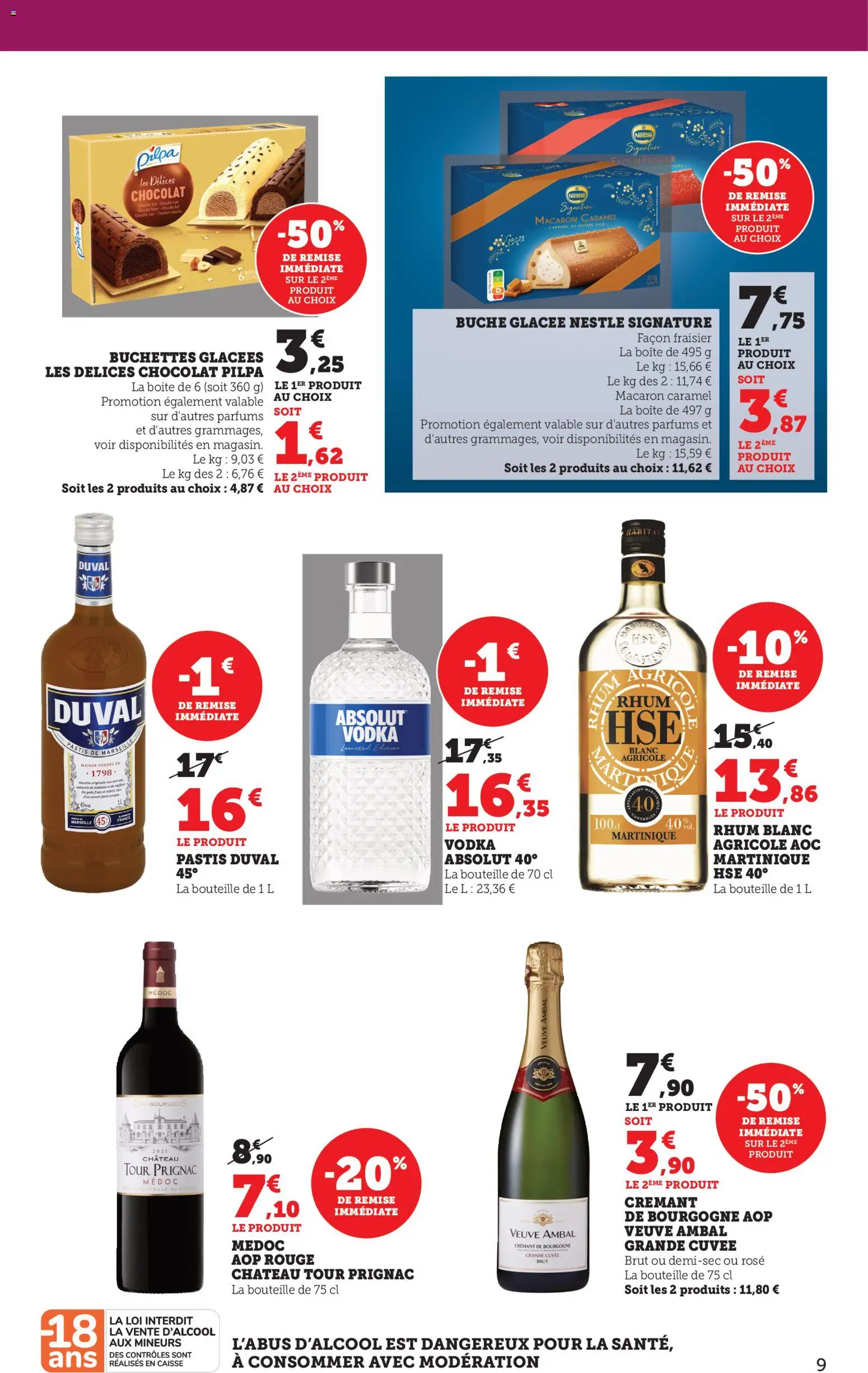 {H1} | Page: 10 | Produits: Vodka, Crémant de bourgogne, Rhum, Chocolat