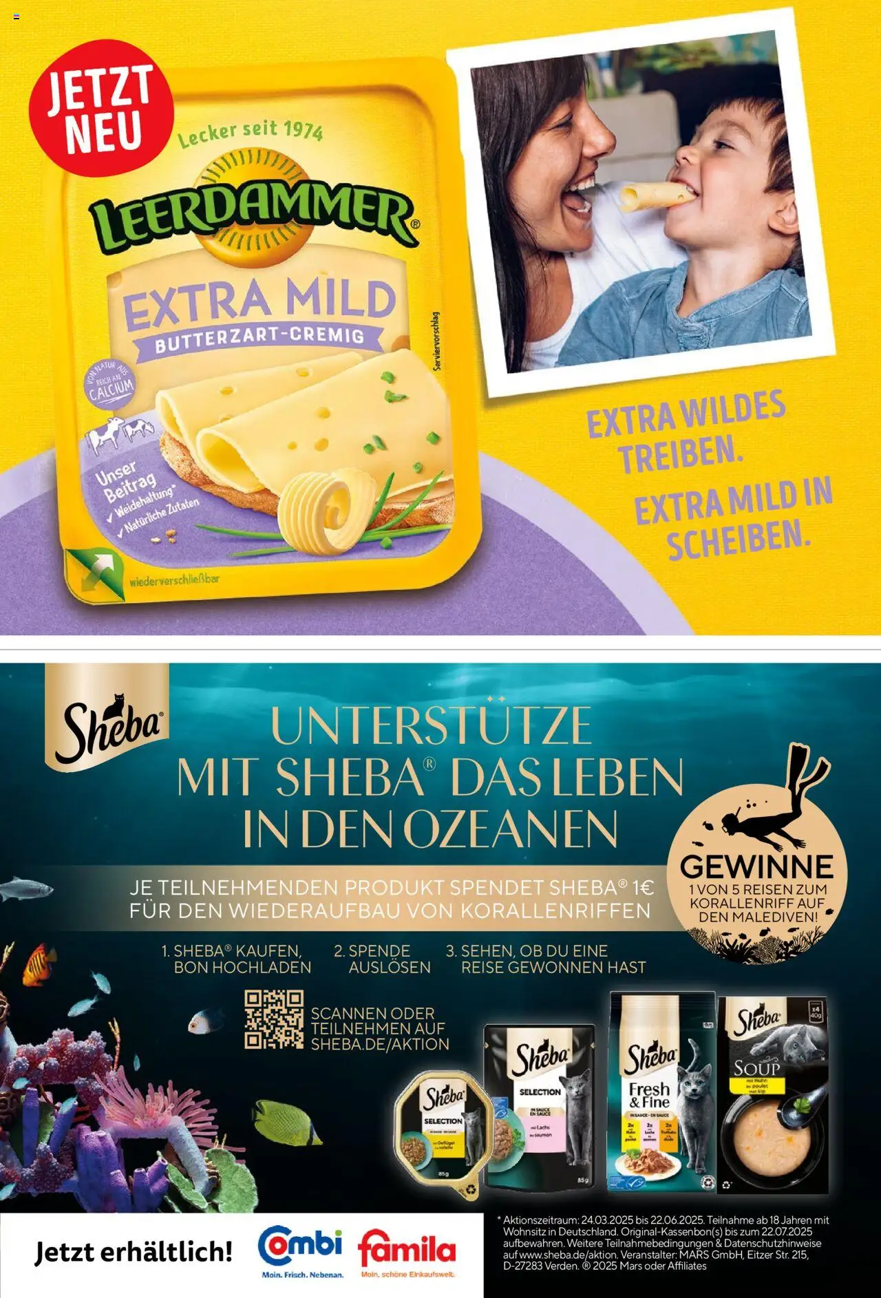 Combi - myTime Juni 2025 - gültig ab dem 01.06.2025 | Seite: 8 | Produkte: Sheba, Katzenfutter, Leerdammer, Mars
