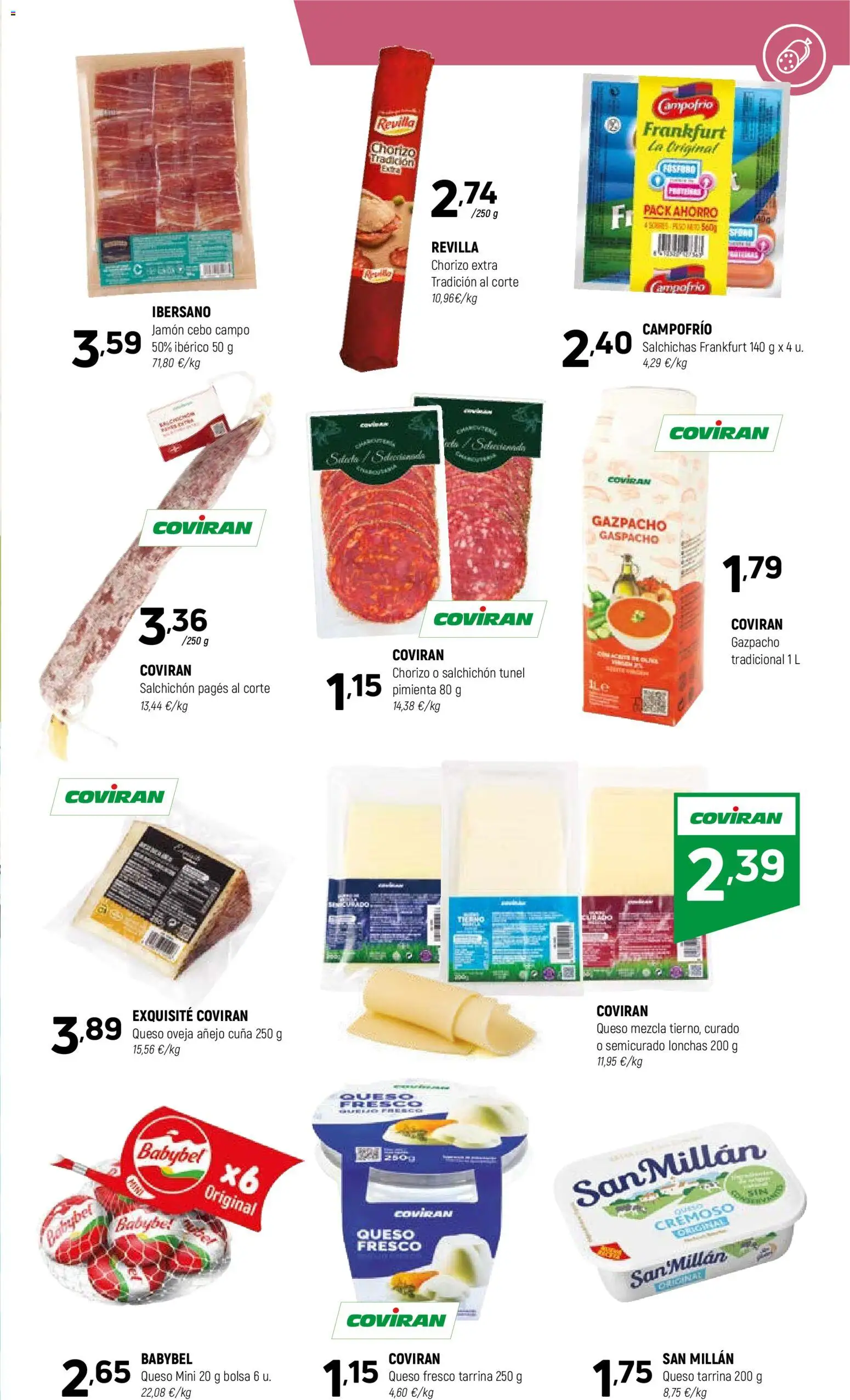 Coviran - Suroccidental │ válido desde el 07.04.2026 | Página: 5 | Productos: Queso, Jamón, Gazpacho, Bolsa