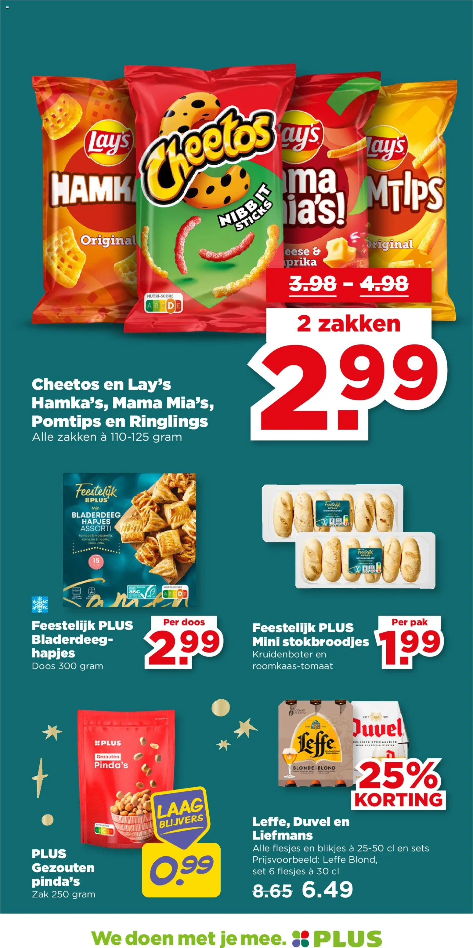 {H1} | Pagina: 29 | Producten: Snacks, Spinazie, Zak, Cheetos