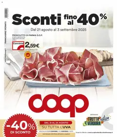 Anteprima del volantino COOP Angera catalogo valido a partire dal 21.08.2025