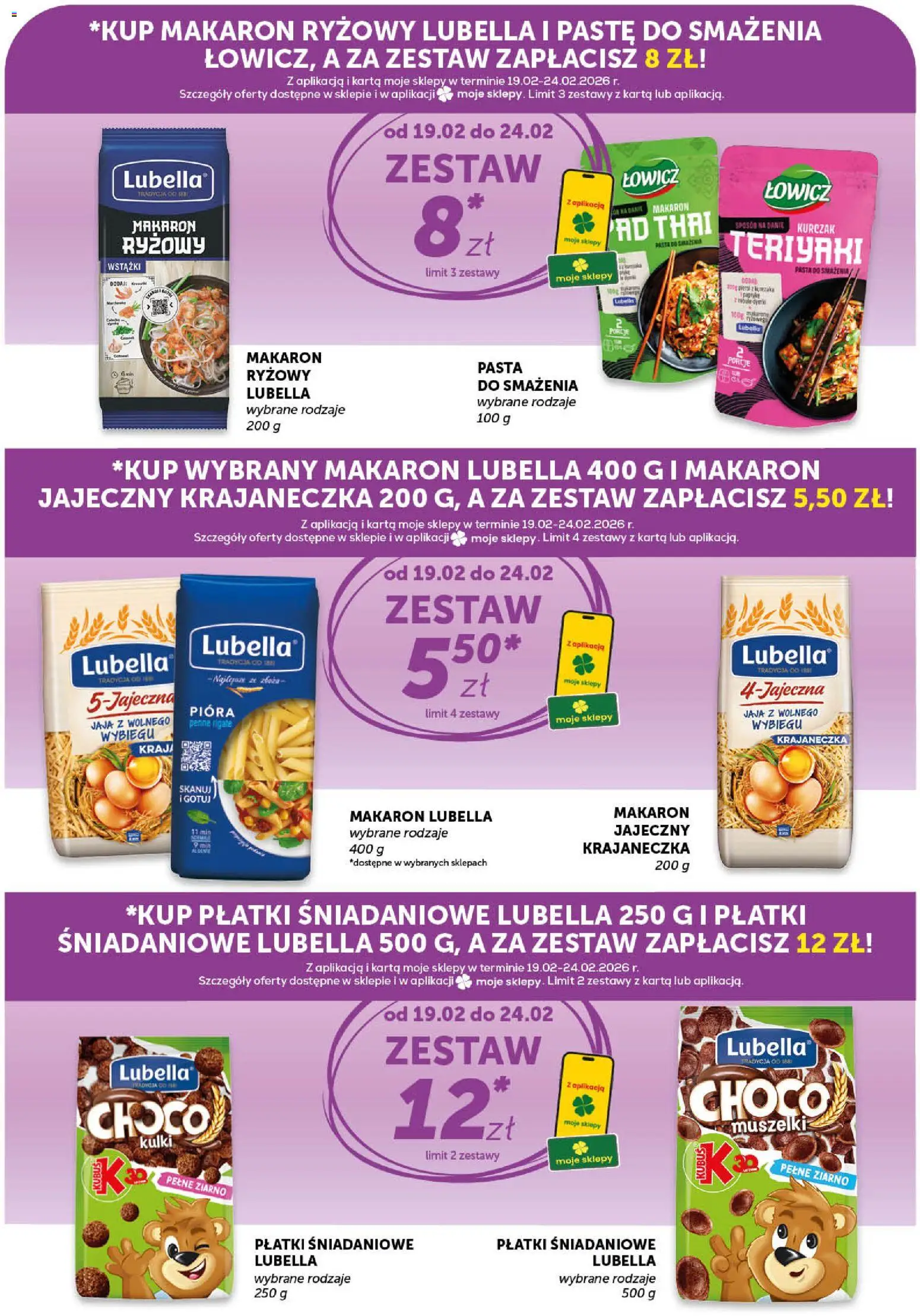 Euro Sklep Gazetka - Market od 19.02.2026 | Strona: 8 | Produkty: Karta, Płatki śniadaniowe, Makaron ryżowy, Jaja