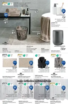 | Sivu: 18 | Tuotteet: Kori, Suihkuverho, Kylpytakki, Tarjotin
