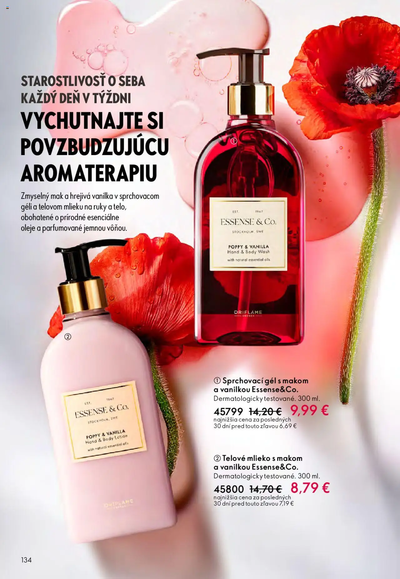 Katalóg Oriflame 13 2025 │ platný od 07.09.2025 | Strana: 134 | Produkty: Mlieko, Telové mlieko, Mak