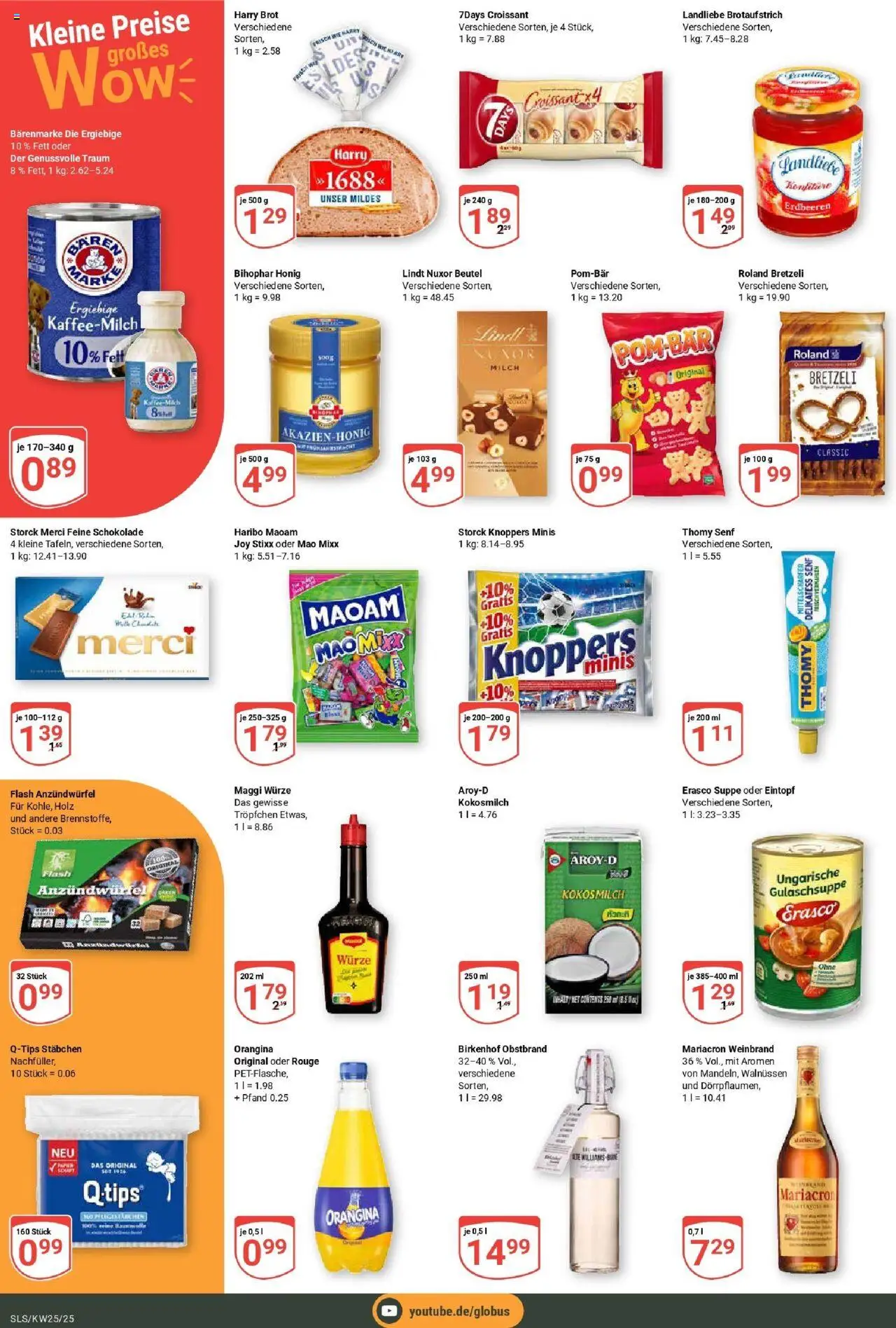 Globus prospekt Saarlouis	 - gültig ab dem 15.06.2025 | Seite: 4 | Produkte: Haribo, Milch, POM-BÄR, Erasco