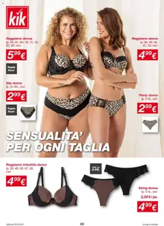 Volantino KiK del 07.09.2025 | Pagina: 8 | Prodotti: Reggiseno, Slip