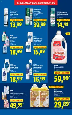Noul catalog Lidl – valabil de la 08.09.2025 | Pagină: 31 | Produse: Balsam, Detergent, Balsam de rufe, Bornoz takımı