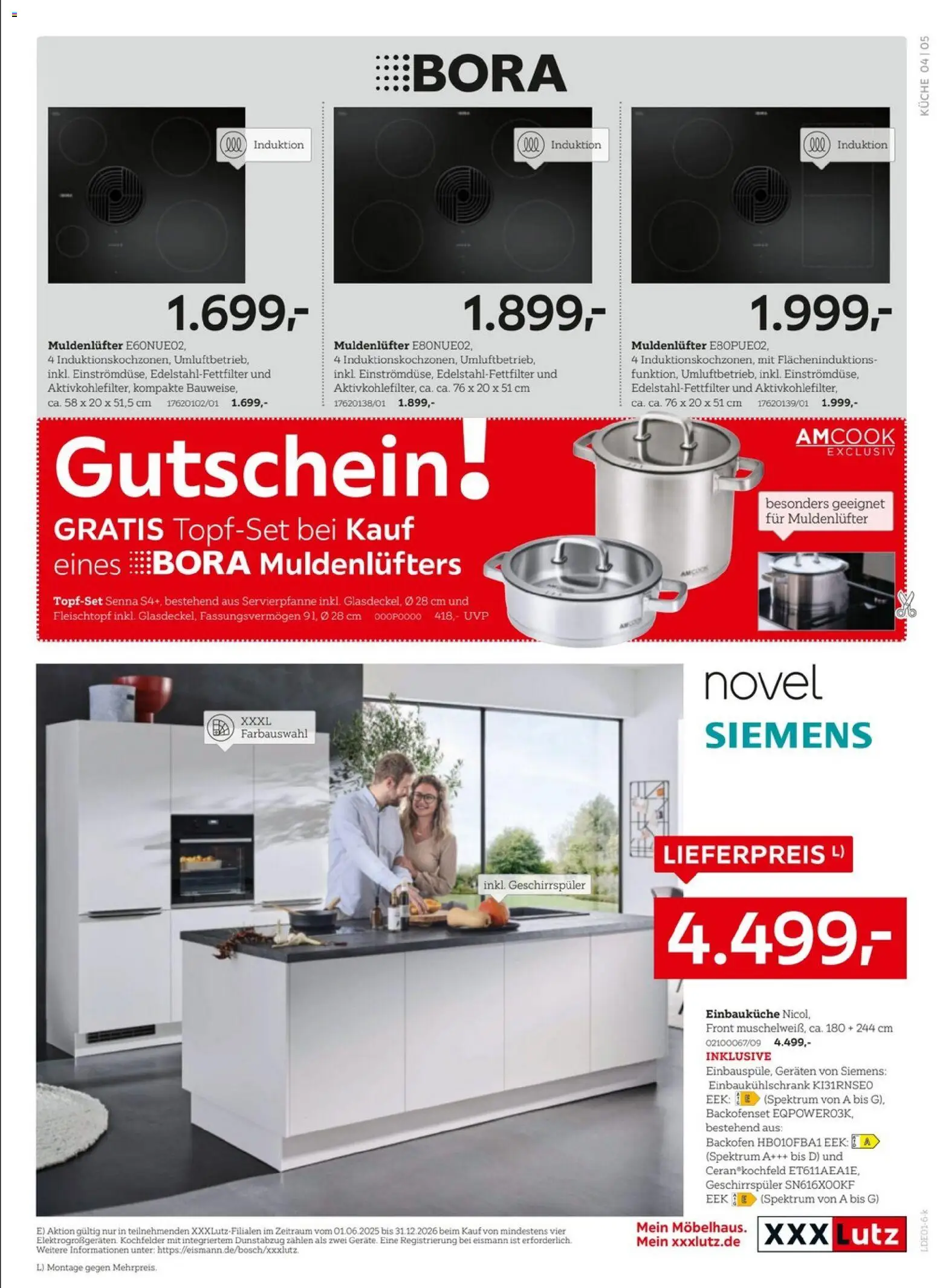 XXXL Lutz - Nr. 1 bei Küchen – gültig ab 04.01.2026 | Seite: 5 | Produkte: Siemens, Küche, Backofen, Dunstabzug