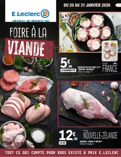 E.Leclerc - Prévisualisation de E.Leclerc Catalogue Foire à la viande valide à partir de 20.01.2026