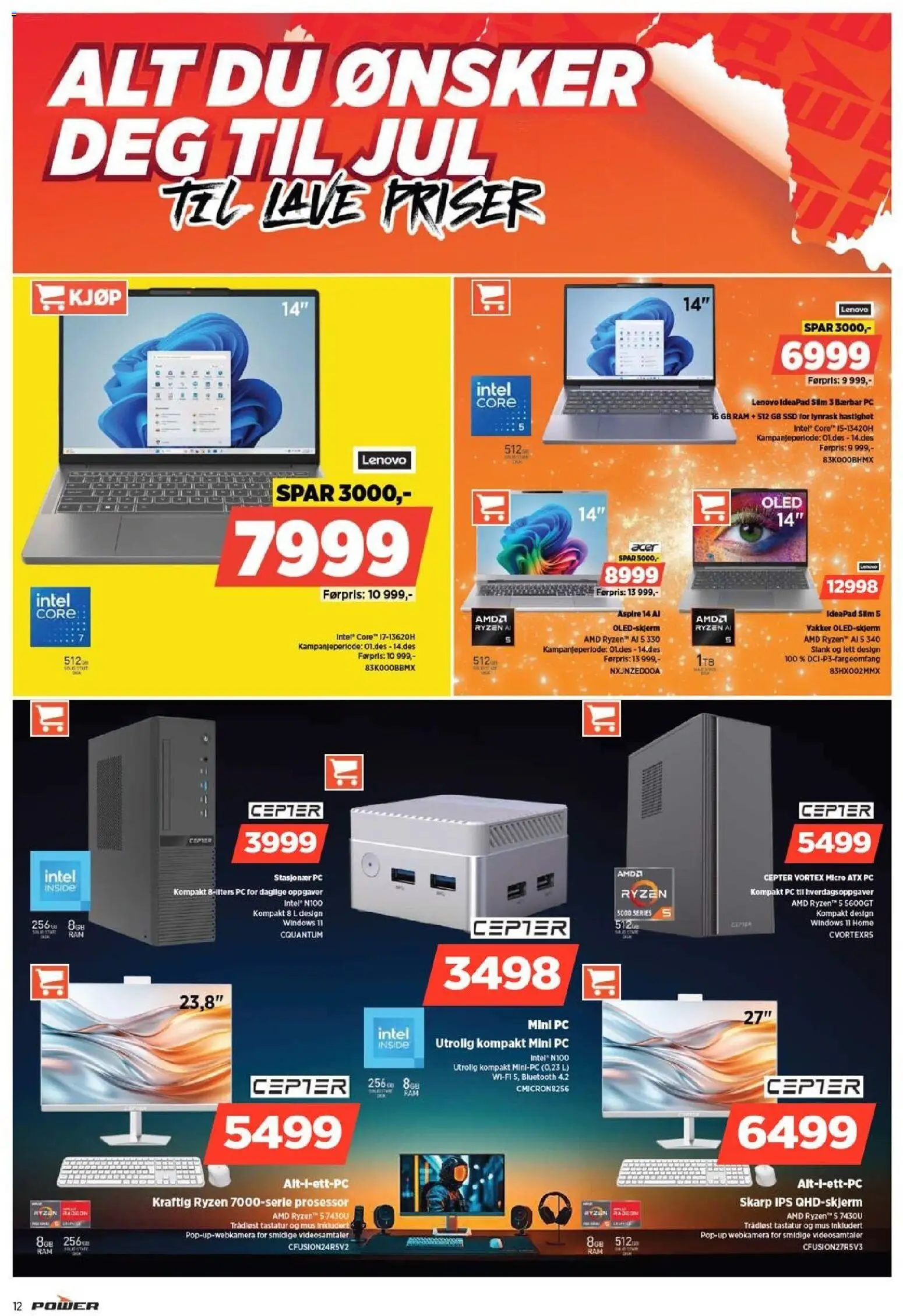 {H1} | Side: 12 | Produkter: Pc, Thon en boite, Tastatur