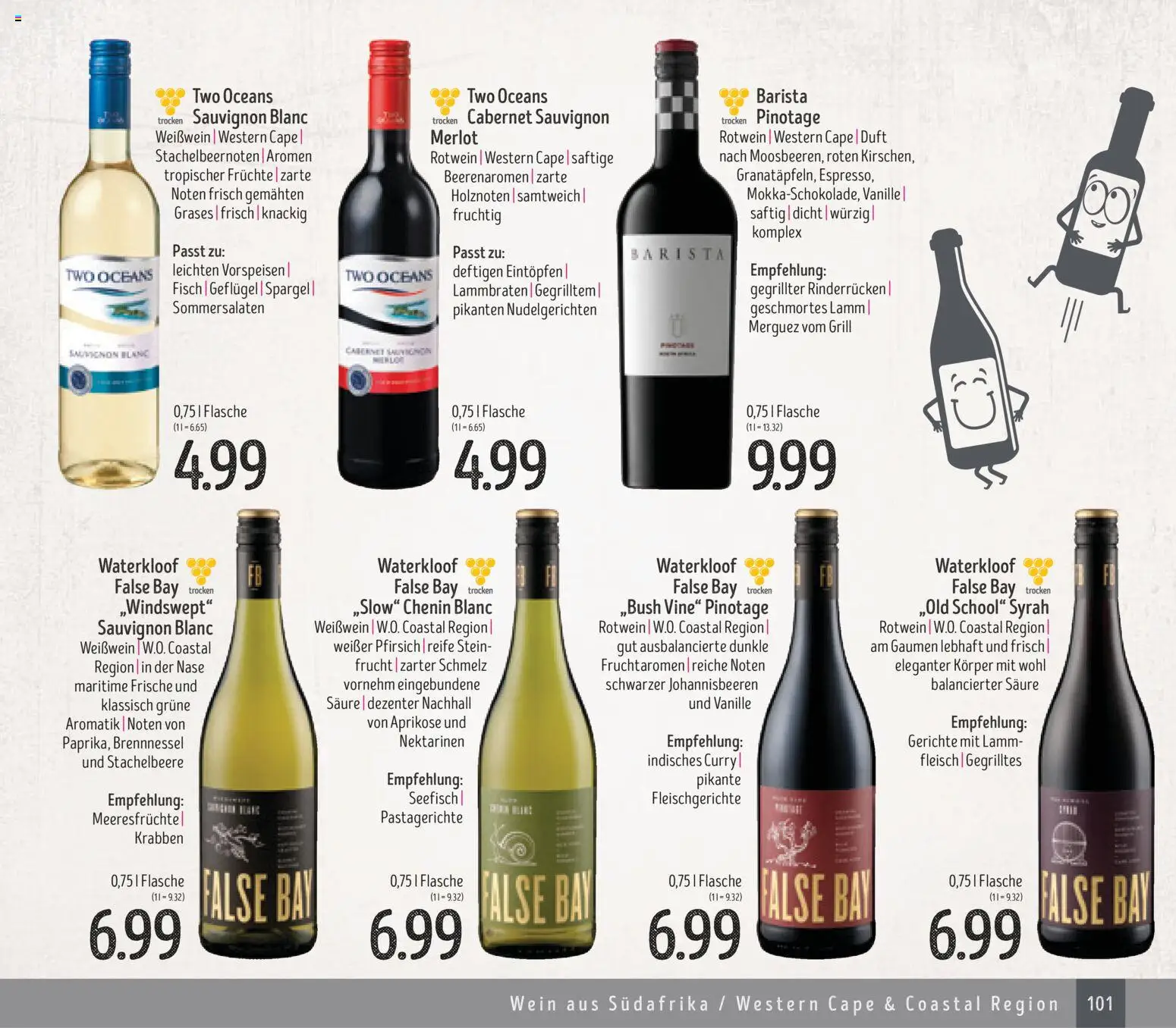 Edeka Struve Wein– und Spirituosen – gültig ab 14.11.2025 | Seite: 101 | Produkte: Nektarinen, Meeresfrüchte, Wein, Fleisch