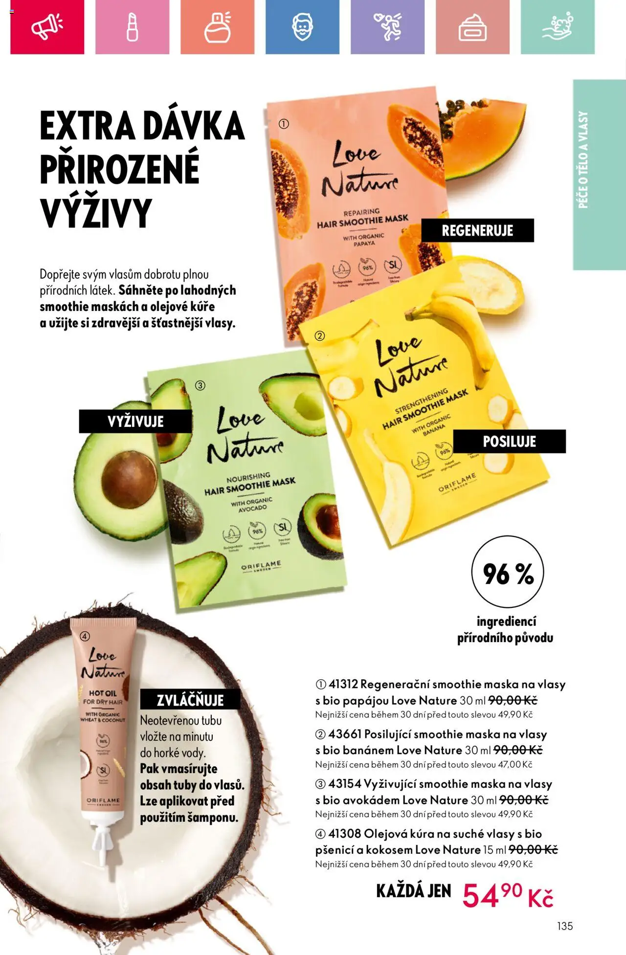 Oriflame katalog č.10/2025 od 06.07.2025 | Strana: 135 | Produkty: Smoothie, Kuře, Maska na vlasy, Maska