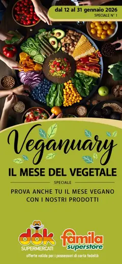 Anteprima del volantino DOK Veganuary catalogo valido a partire dal 12.01.2026