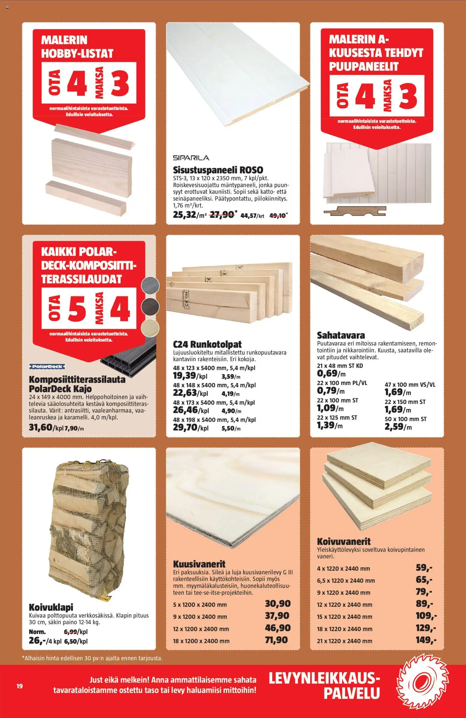 Bauhaus tarjoukset – voimassa 31.03.2026 alkaen | Sivu: 19 | Tuotteet: Levy