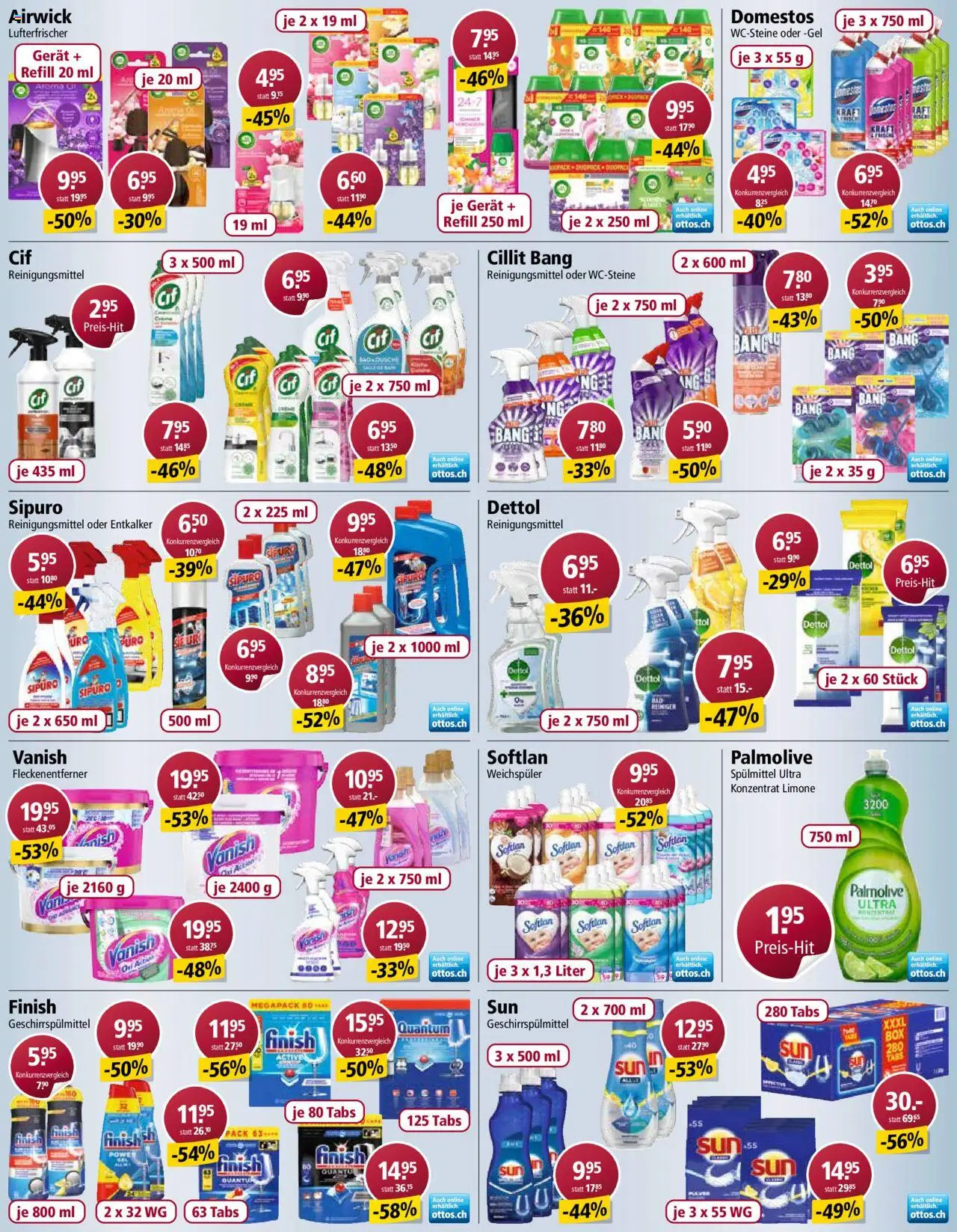 Otto's Aktionen ab 26.08.2025 | Seite: 4 | Produkte: Weichspüler, Geschirrspülmittel, Fleckenentferner