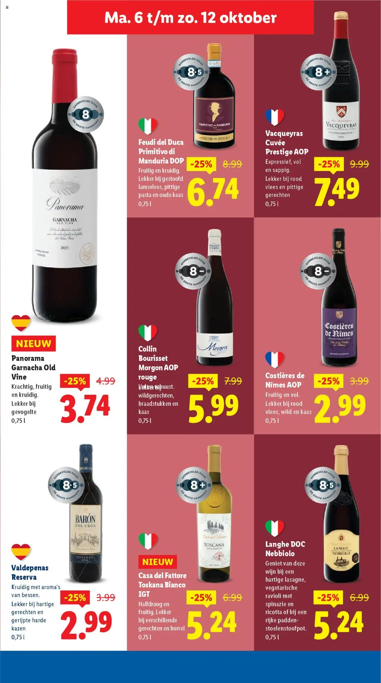 {H1} | Pagina: 19 | Producten: Spinazie, Kaas, Wijn, Ricotta