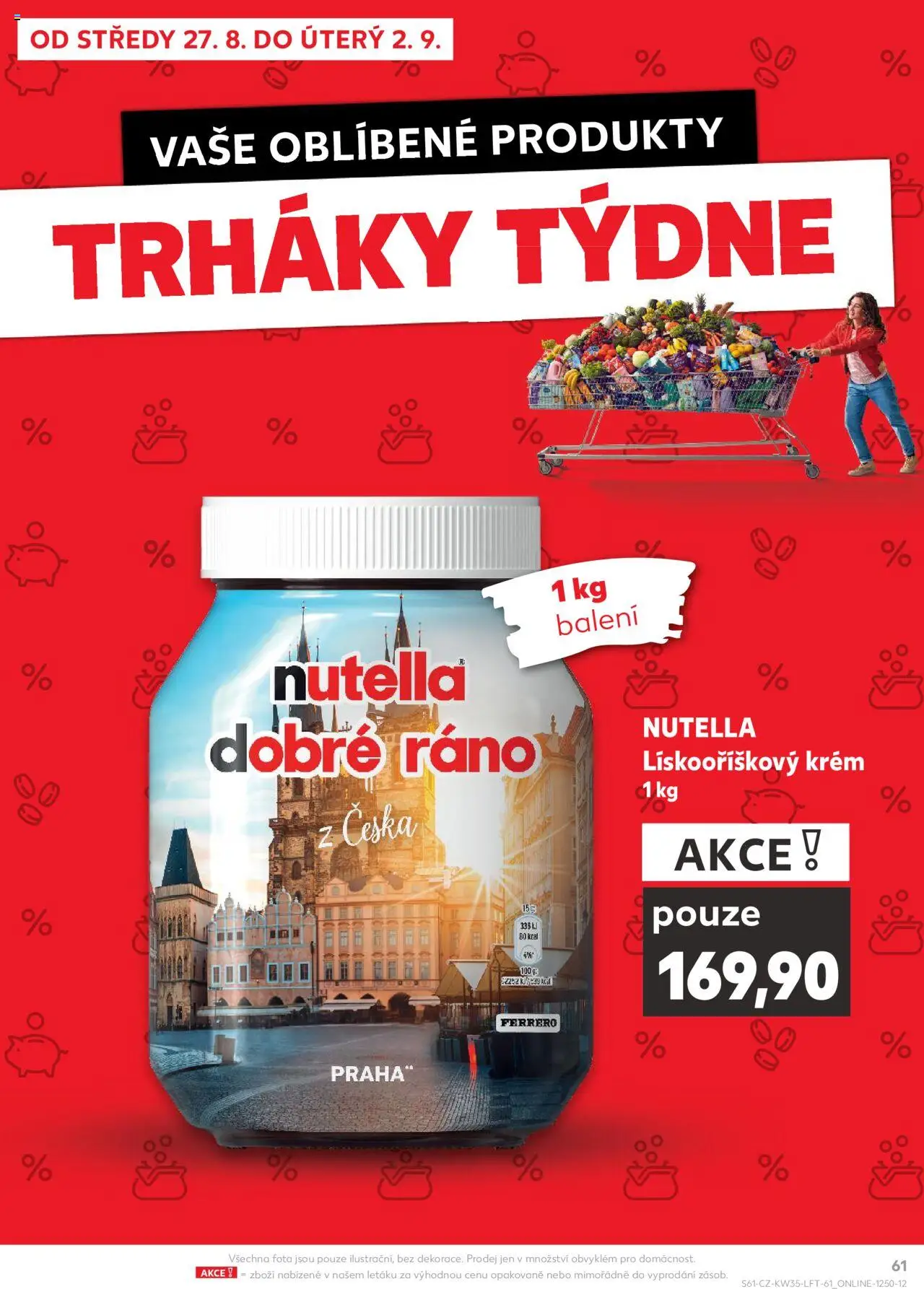 Kaufland leták - Chomutov od 27.08.2025 | Strana: 61 | Produkty: Krém, Nutella