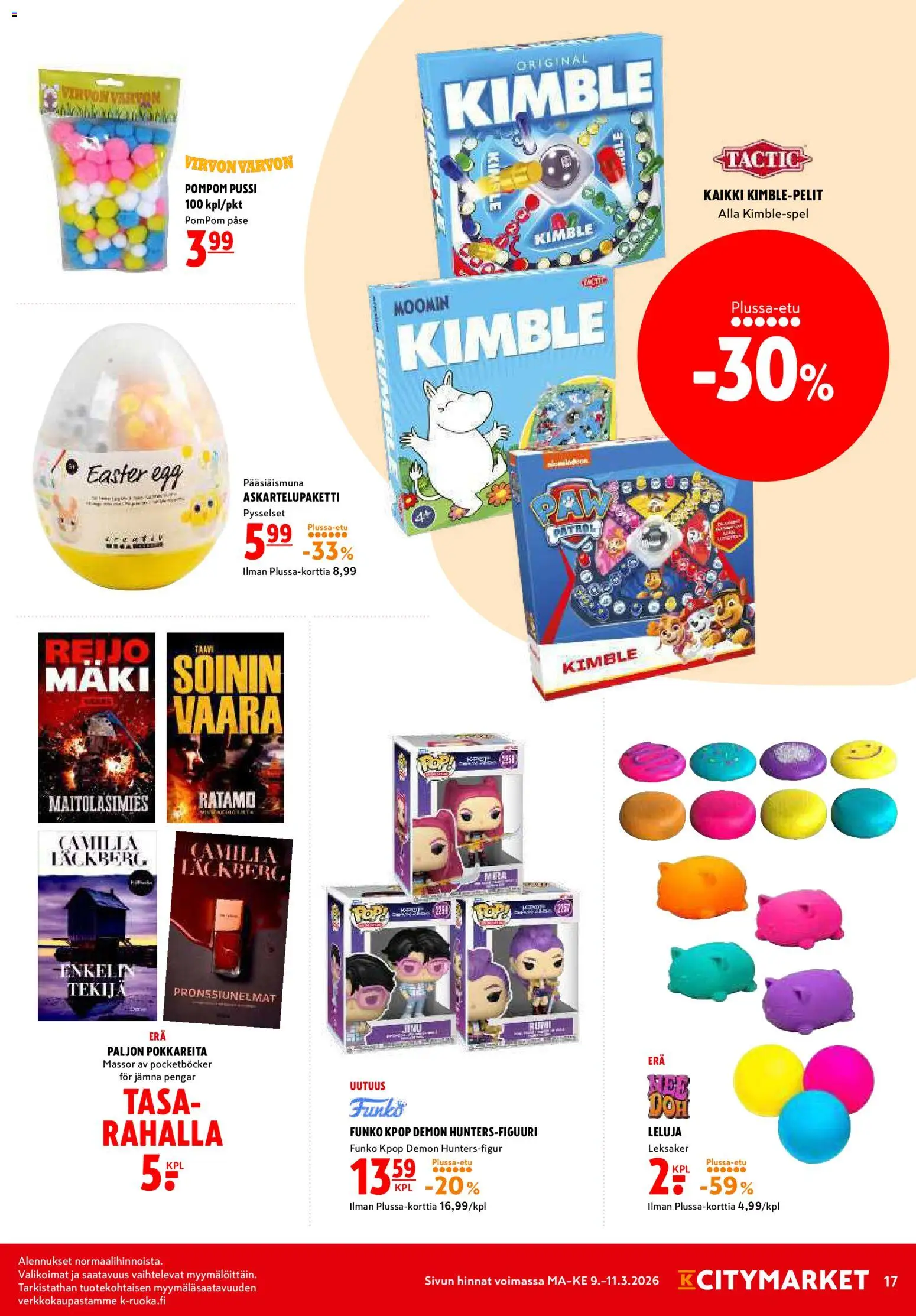 K-Citymarket tarjoukset – voimassa 09.03.2026 alkaen | Sivu: 17
