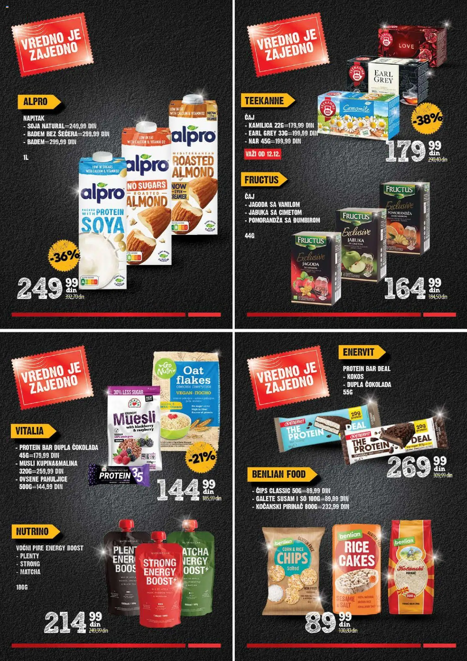 Idea katalog - važi od 11.12.2025 | Strana: 9 | Proizvode: Protein, Pahuljice, Jagoda, Alpro